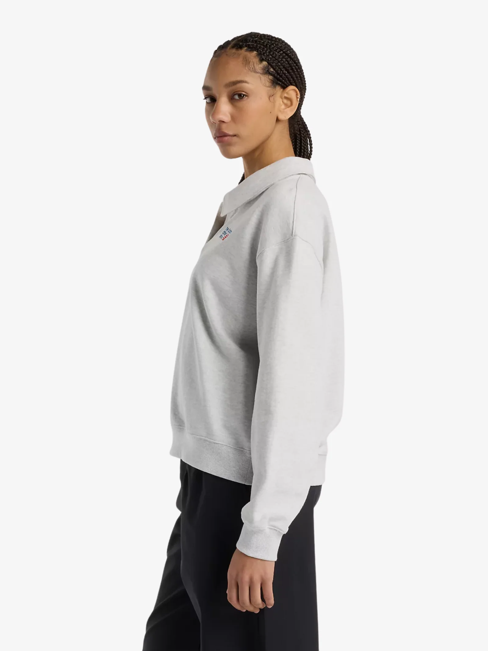 French Terry Polo Sweatshirt - Image 4