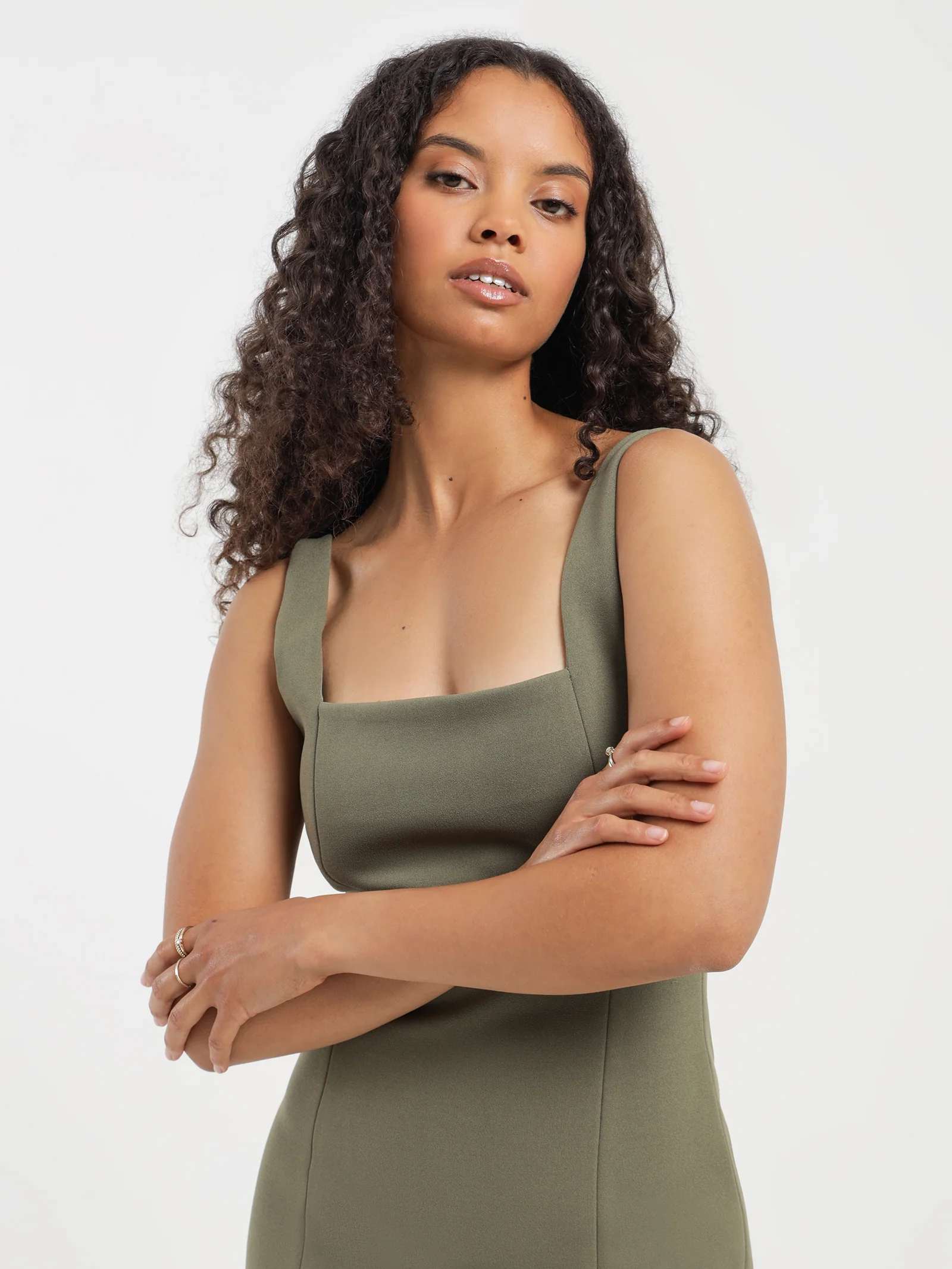Niclette Bonded Midi Dress - Image 3