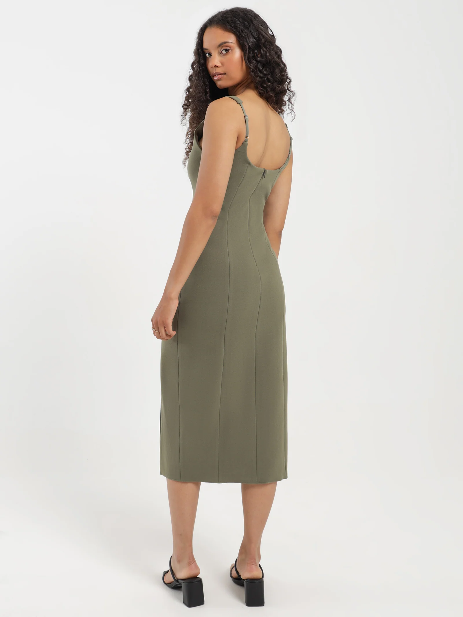 Niclette Bonded Midi Dress - Image 5