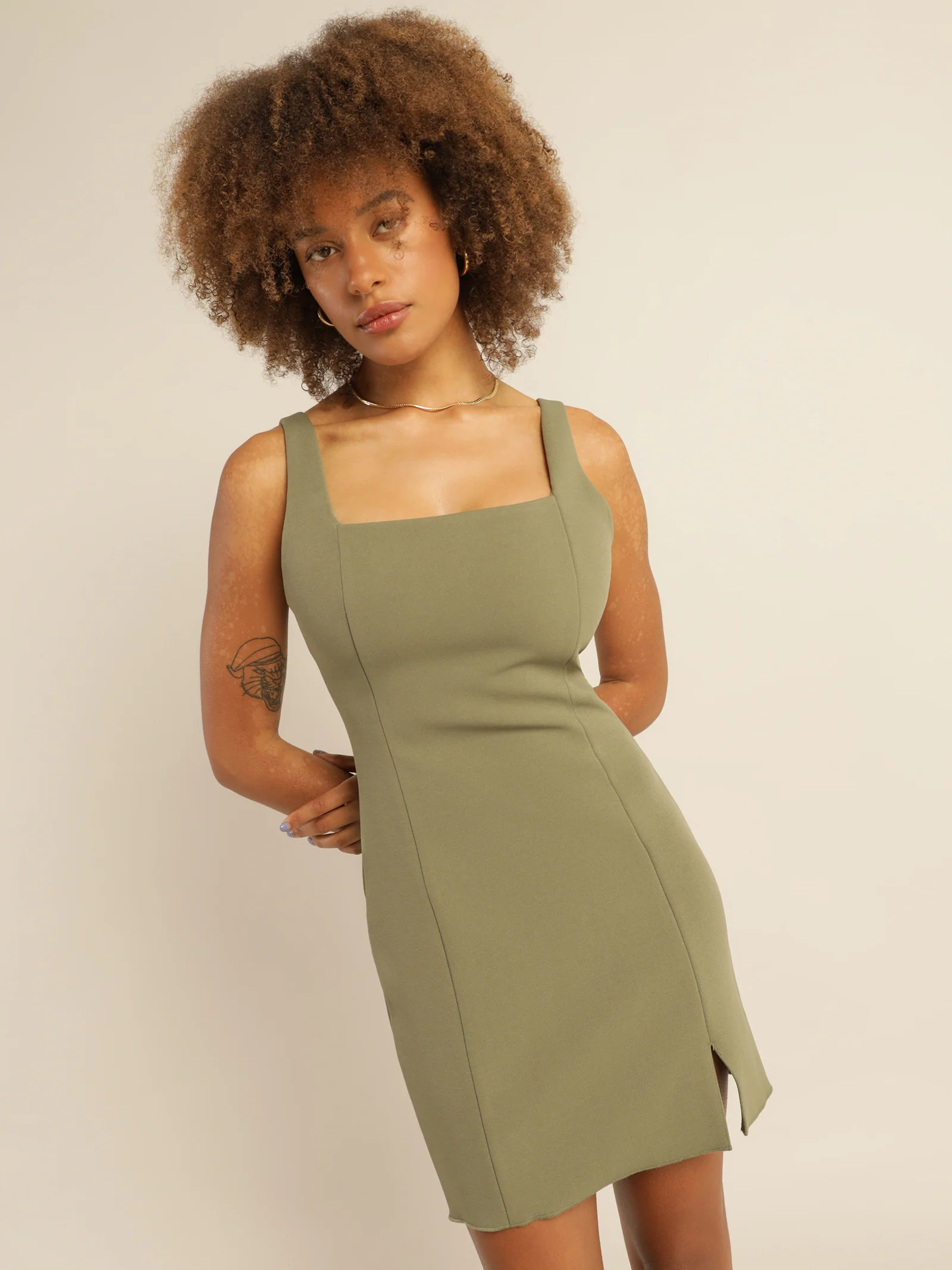 Niclette Bonded Mini Dress - Image 4