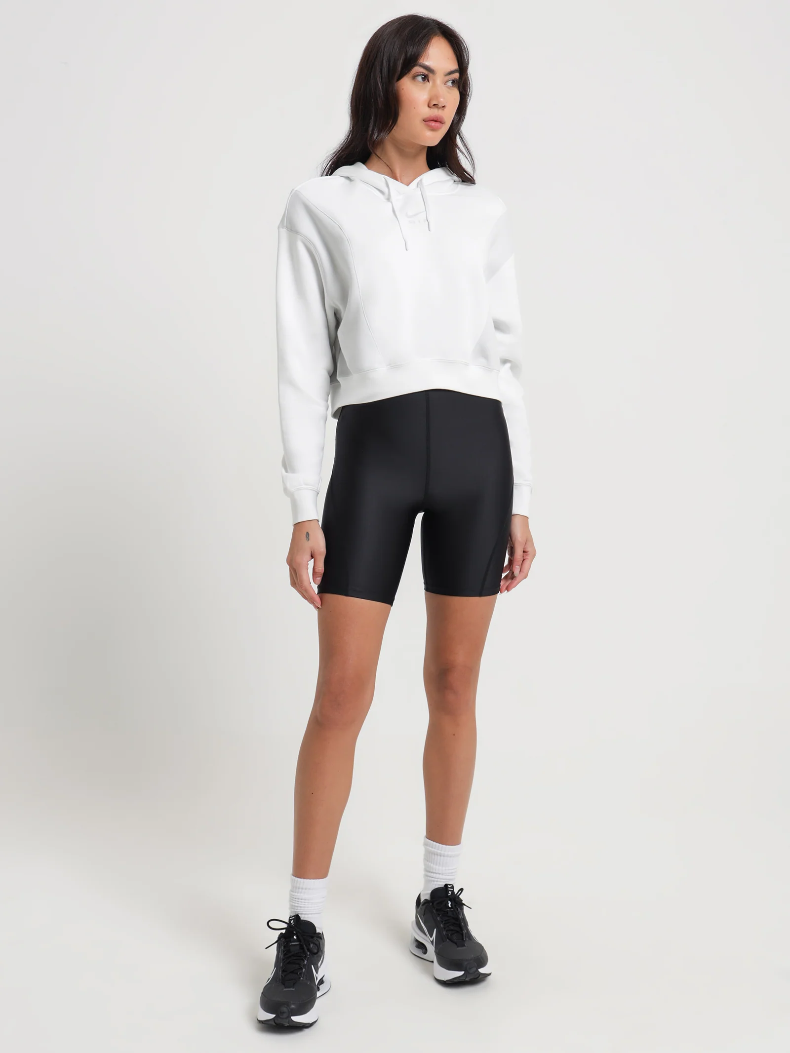Nike Air Oversized Crop Fleece Hoodie - Image 2