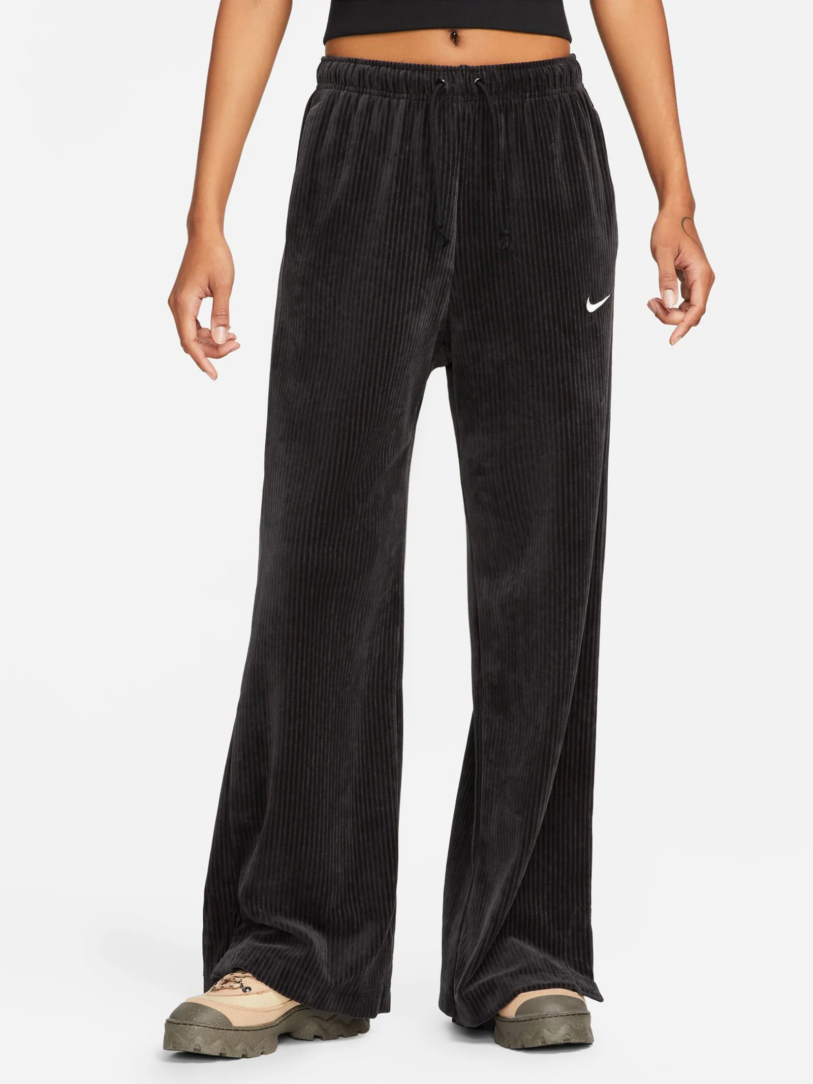 Women's Sportswear Velour Wide-Leg Pants - Image 3