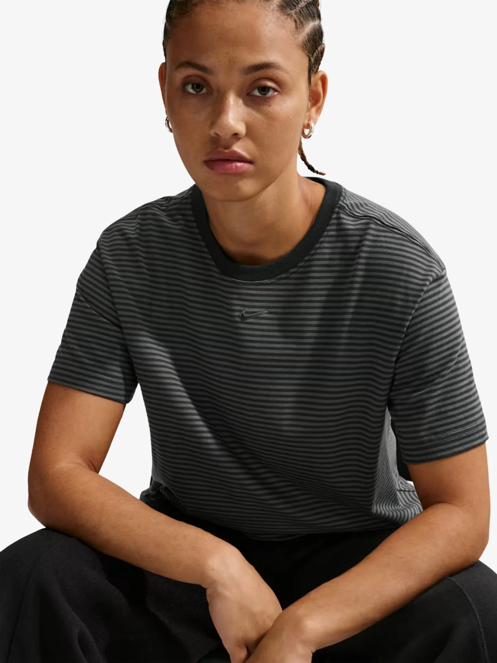 Women's NSW SS Striped T-Shirt - Image 2