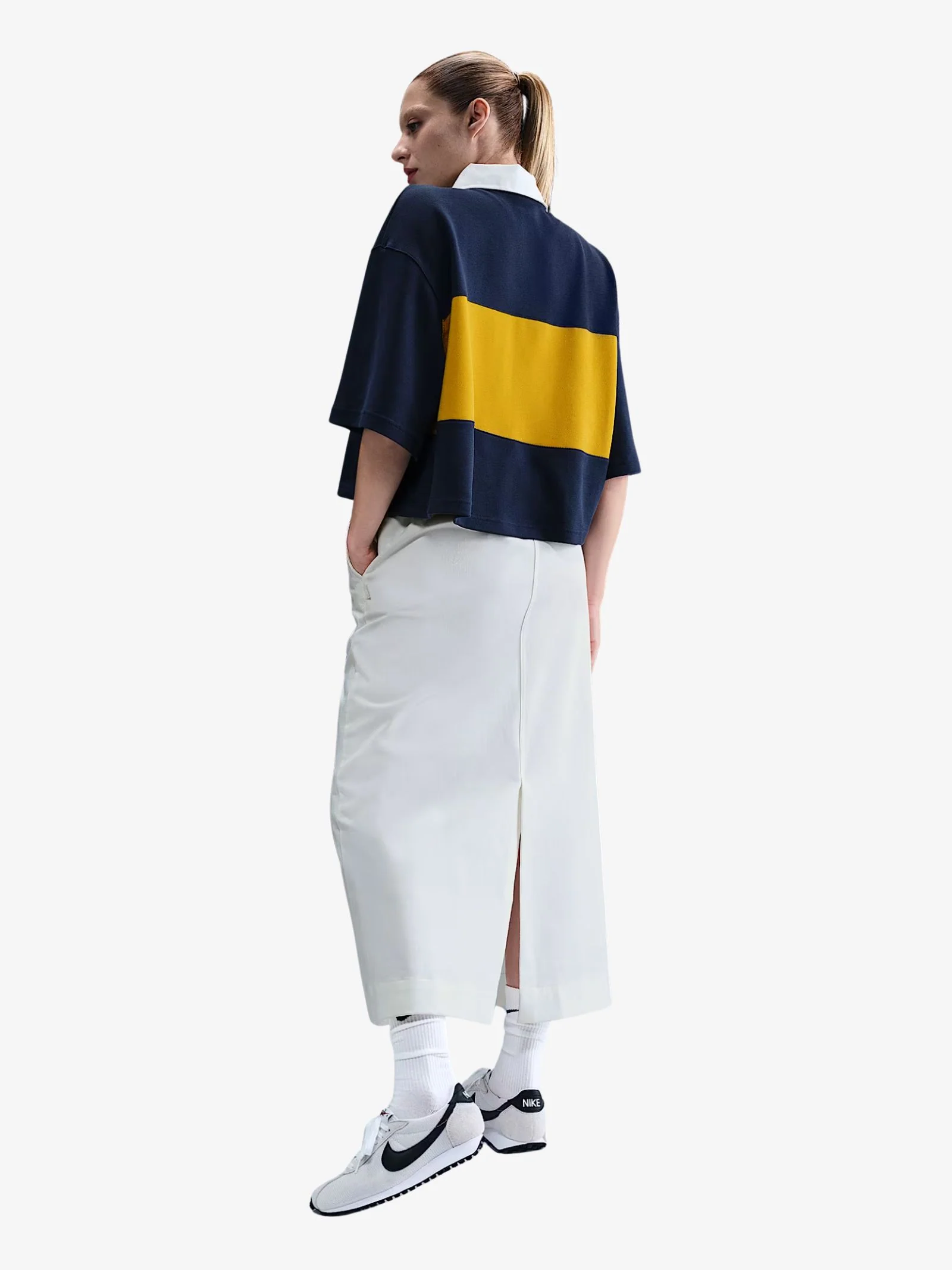 Women's NSW Oversized Short-Sleeve Polo Top - Image 3