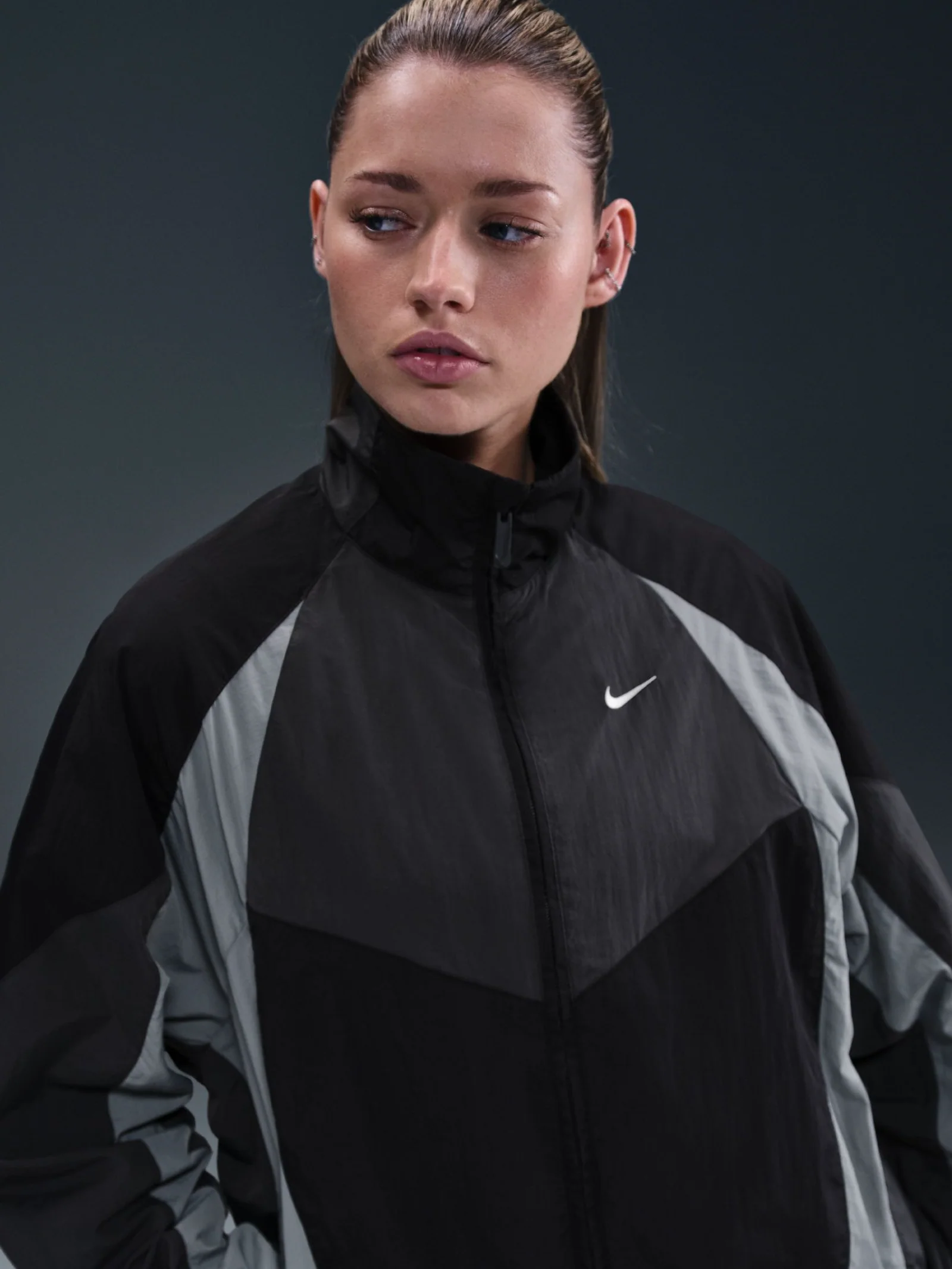 Women's Street Oversized Track Jacket - Image 3