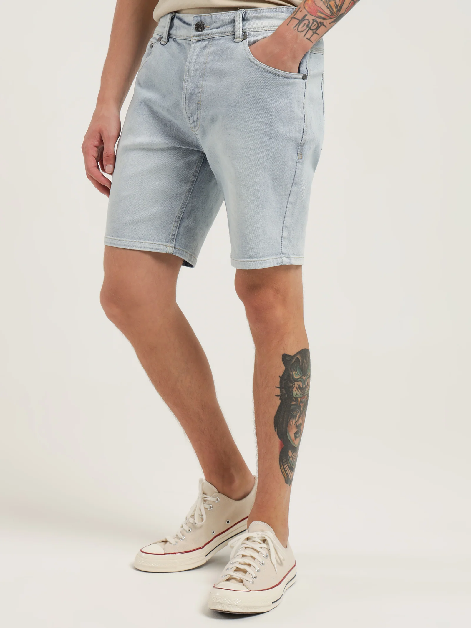 Niko Slim Denim Shorts - Image 3