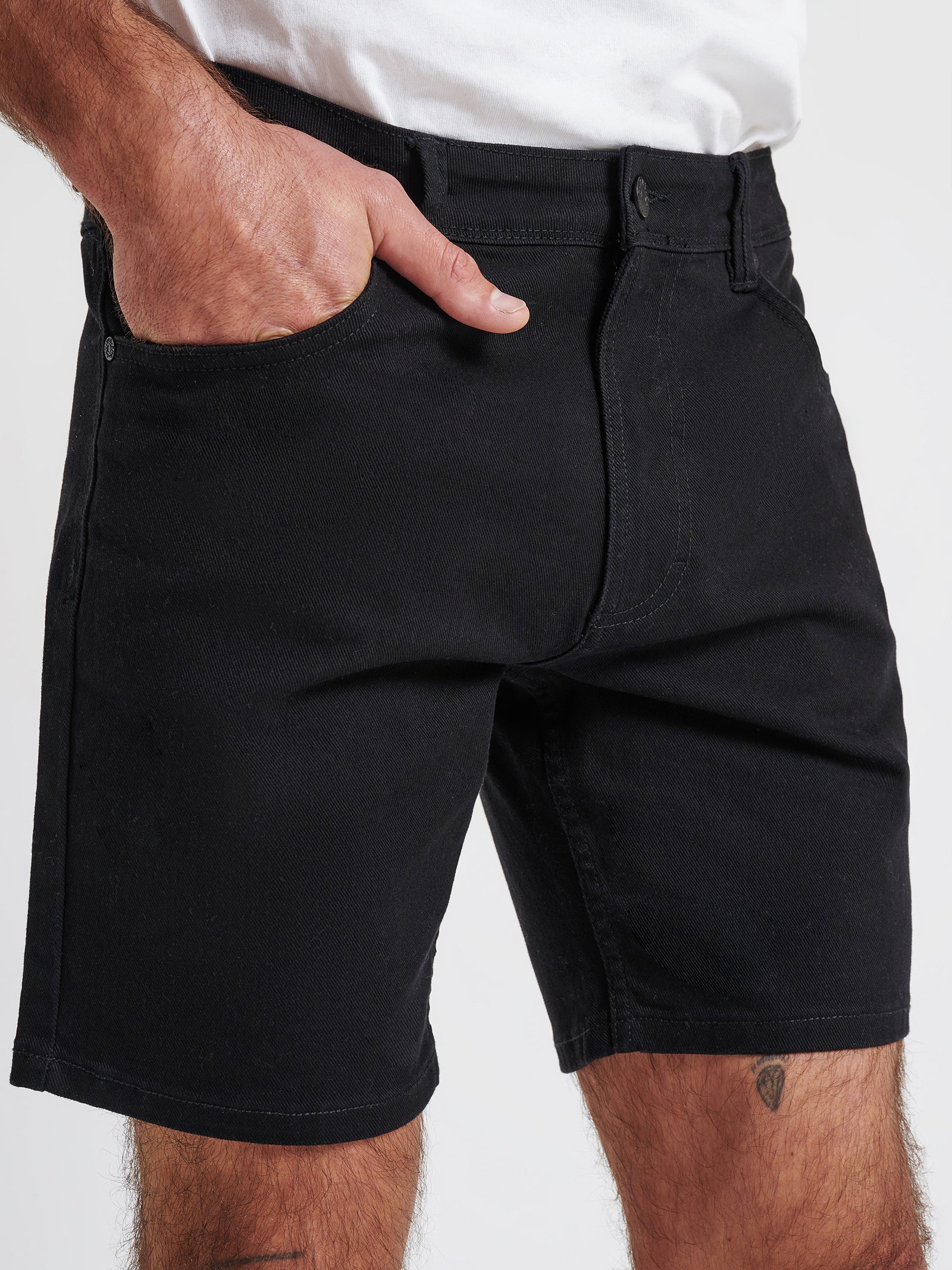 Niko Slim Denim Shorts - Image 3