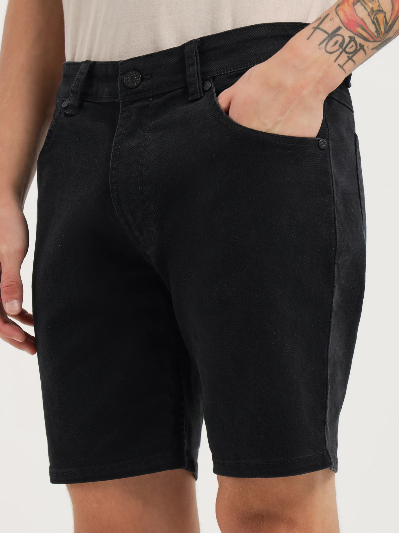 Niko Slim Denim Shorts - Image 5