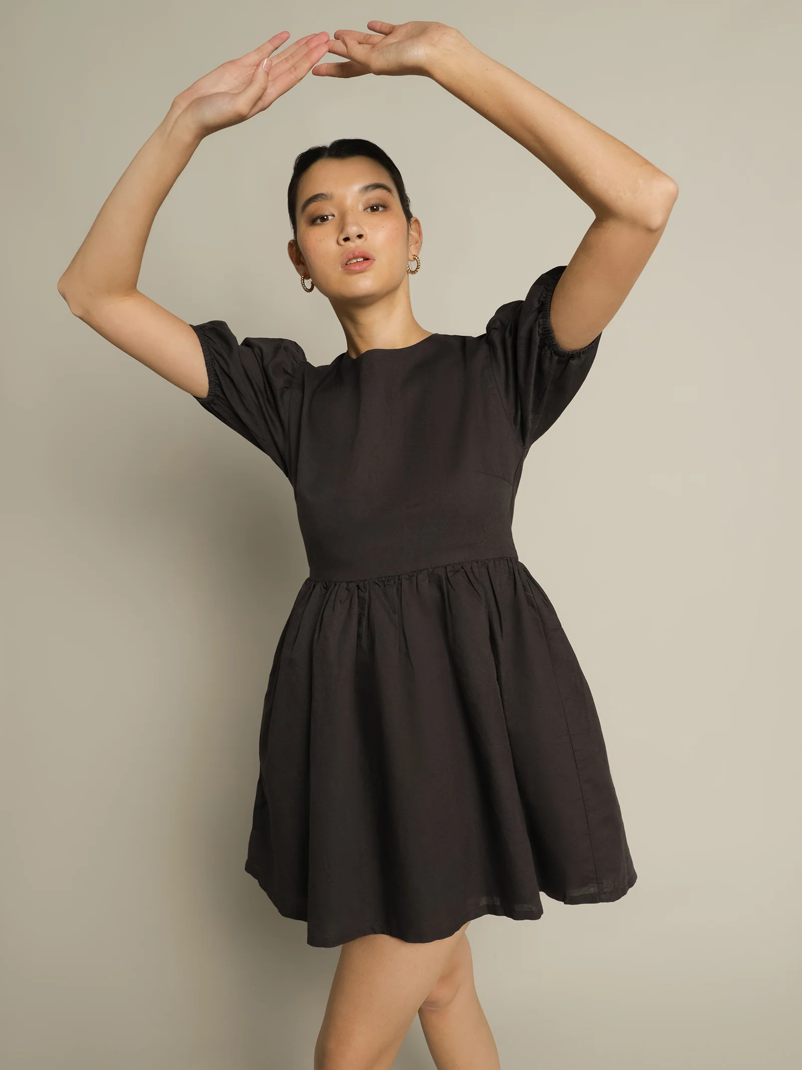 Nima Linen Mini Dress - Image 2