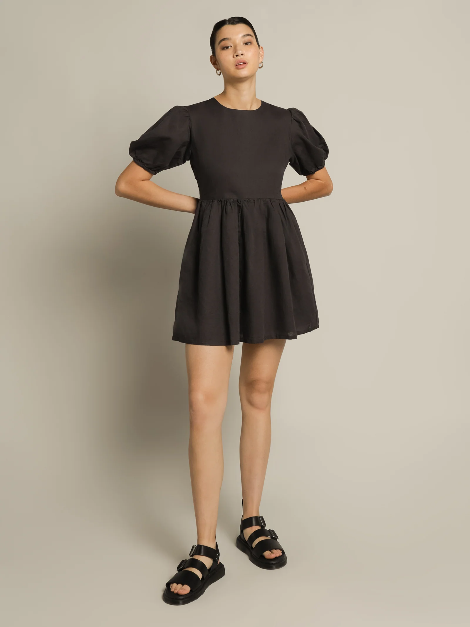 Nima Linen Mini Dress - Image 3