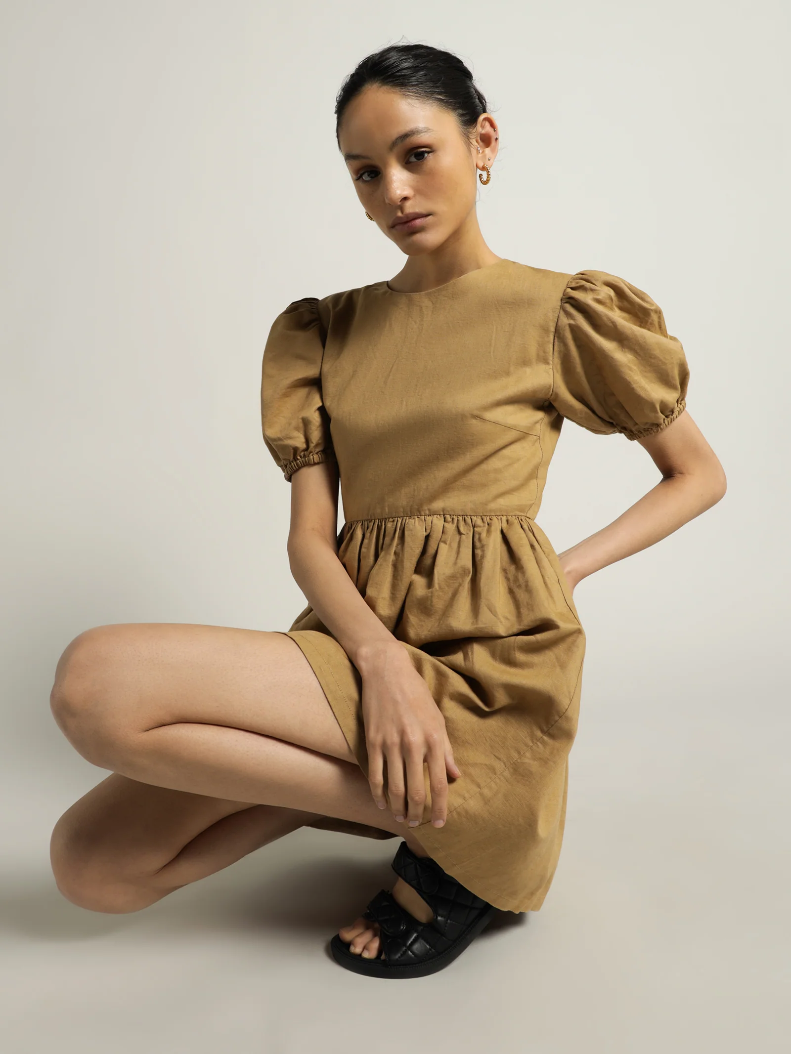 Nima Linen Mini Dress - Image 2