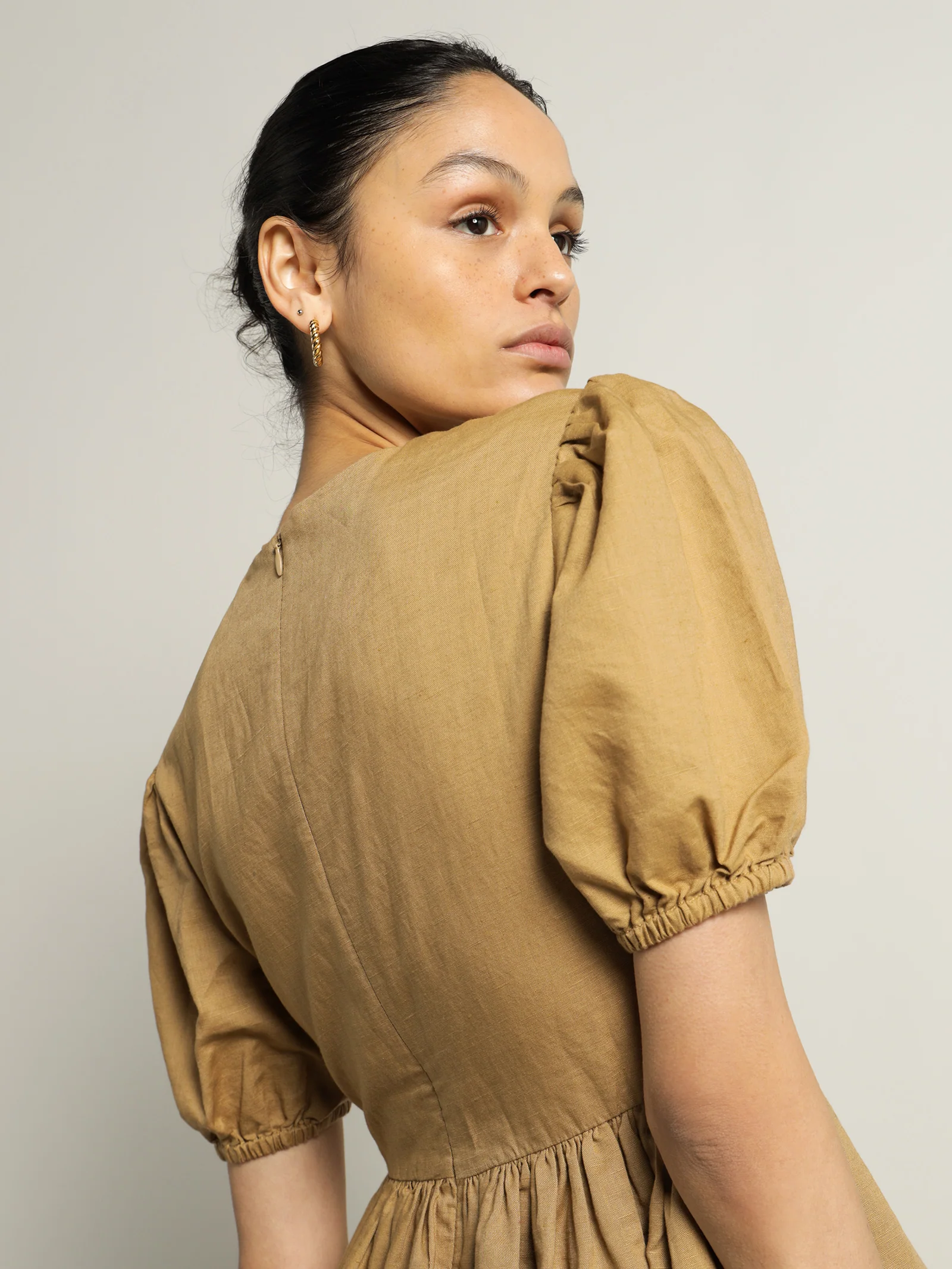 Nima Linen Mini Dress - Image 6