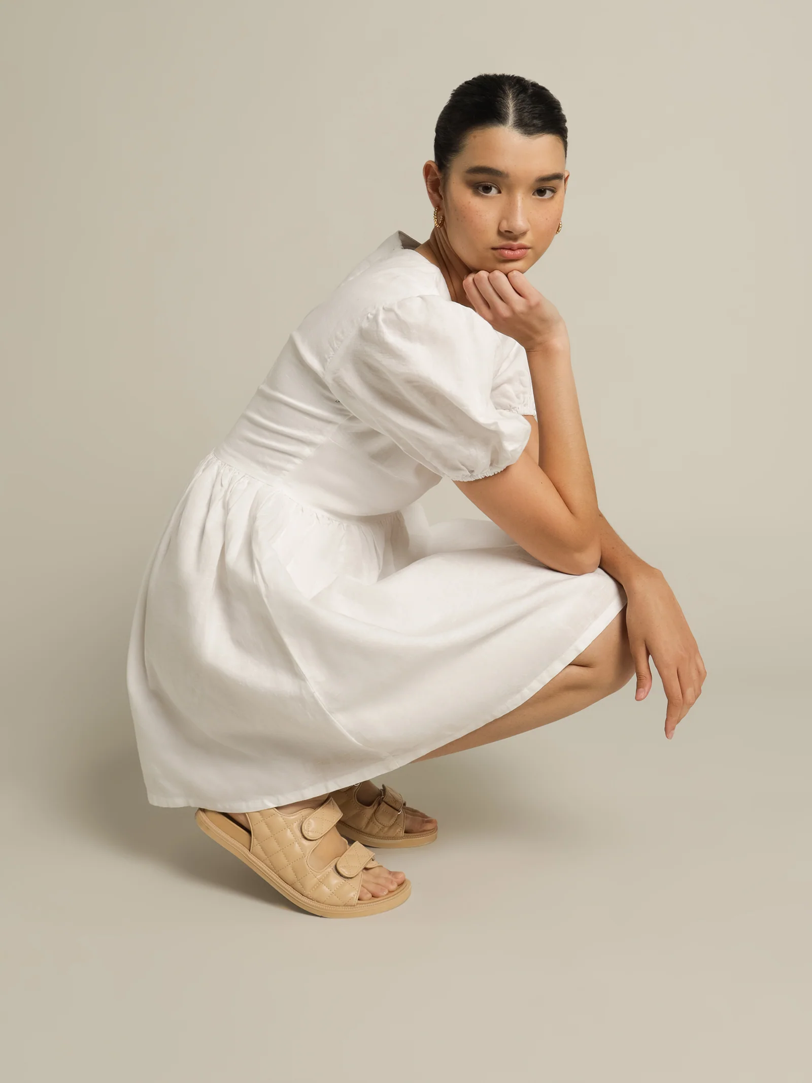 Nima Linen Mini Dress - Image 2