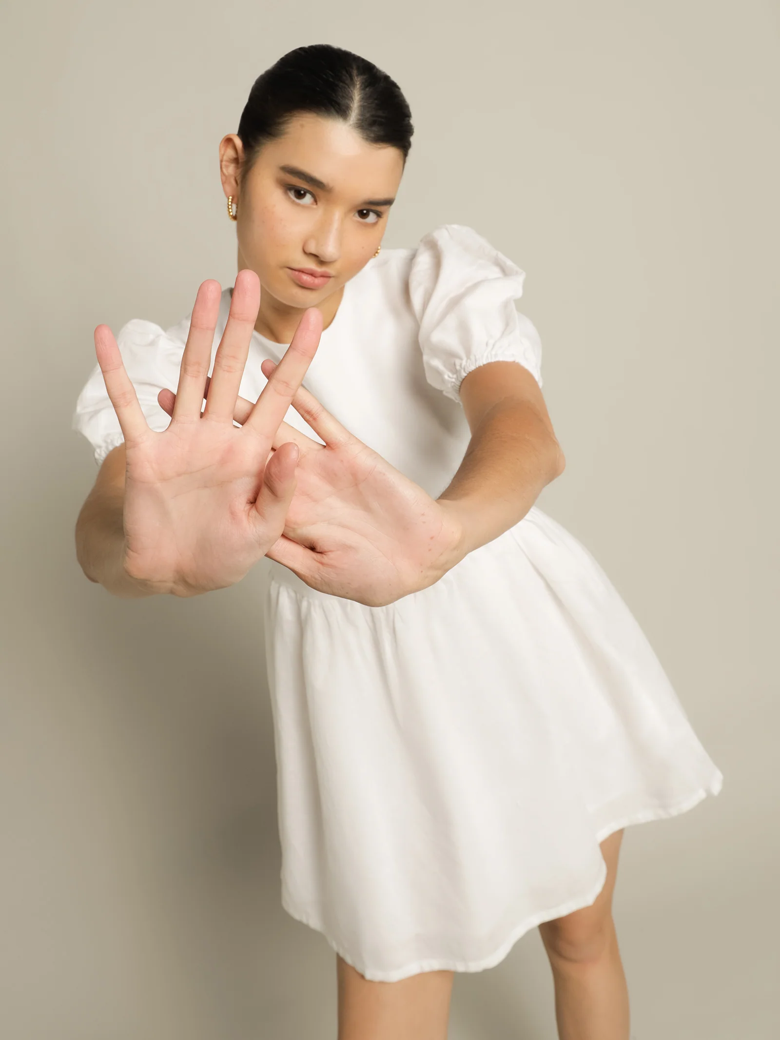 Nima Linen Mini Dress - Image 3