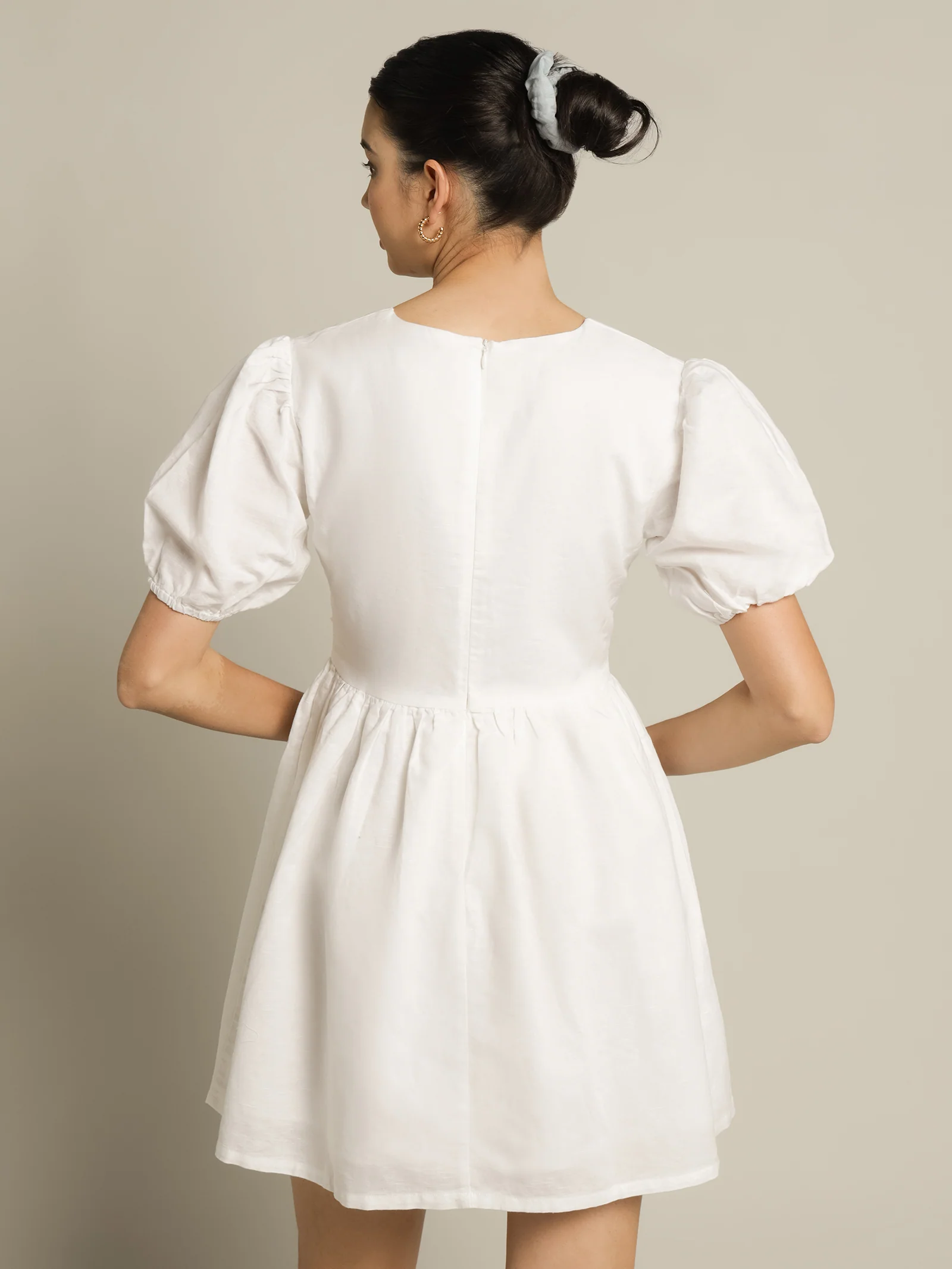 Nima Linen Mini Dress - Image 6