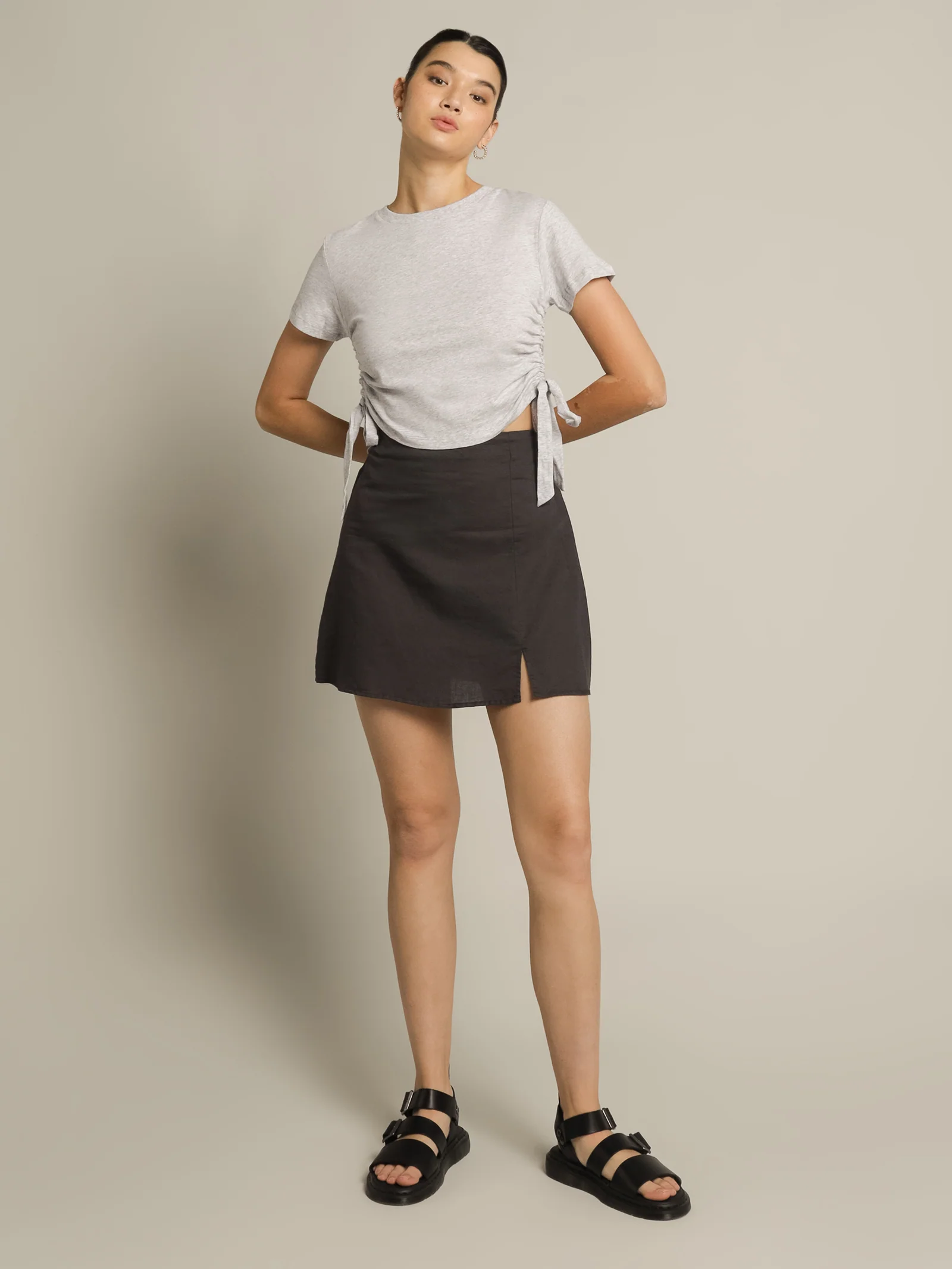 Nima Linen Mini Skirt - Image 5