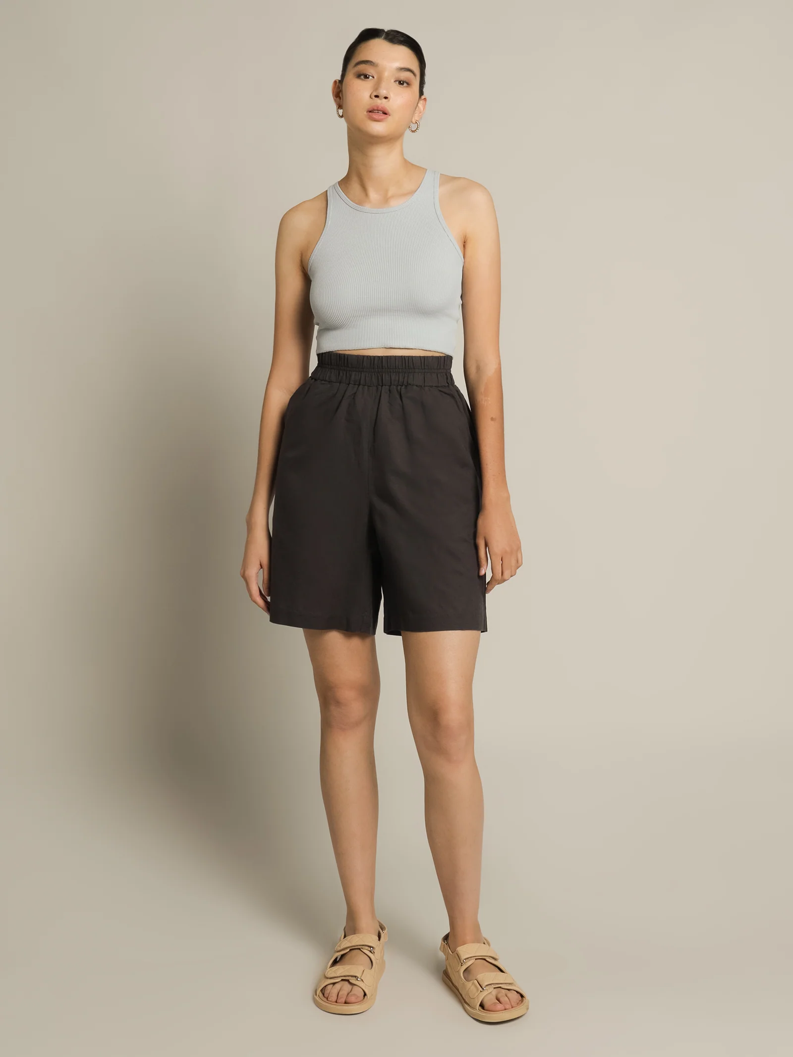 Nima Longline Linen Shorts - Image 4