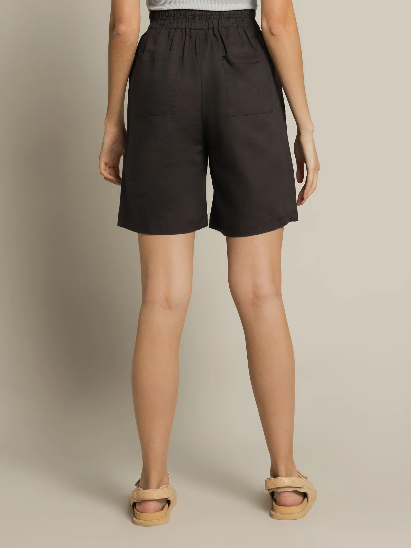 Nima Longline Linen Shorts - Image 6
