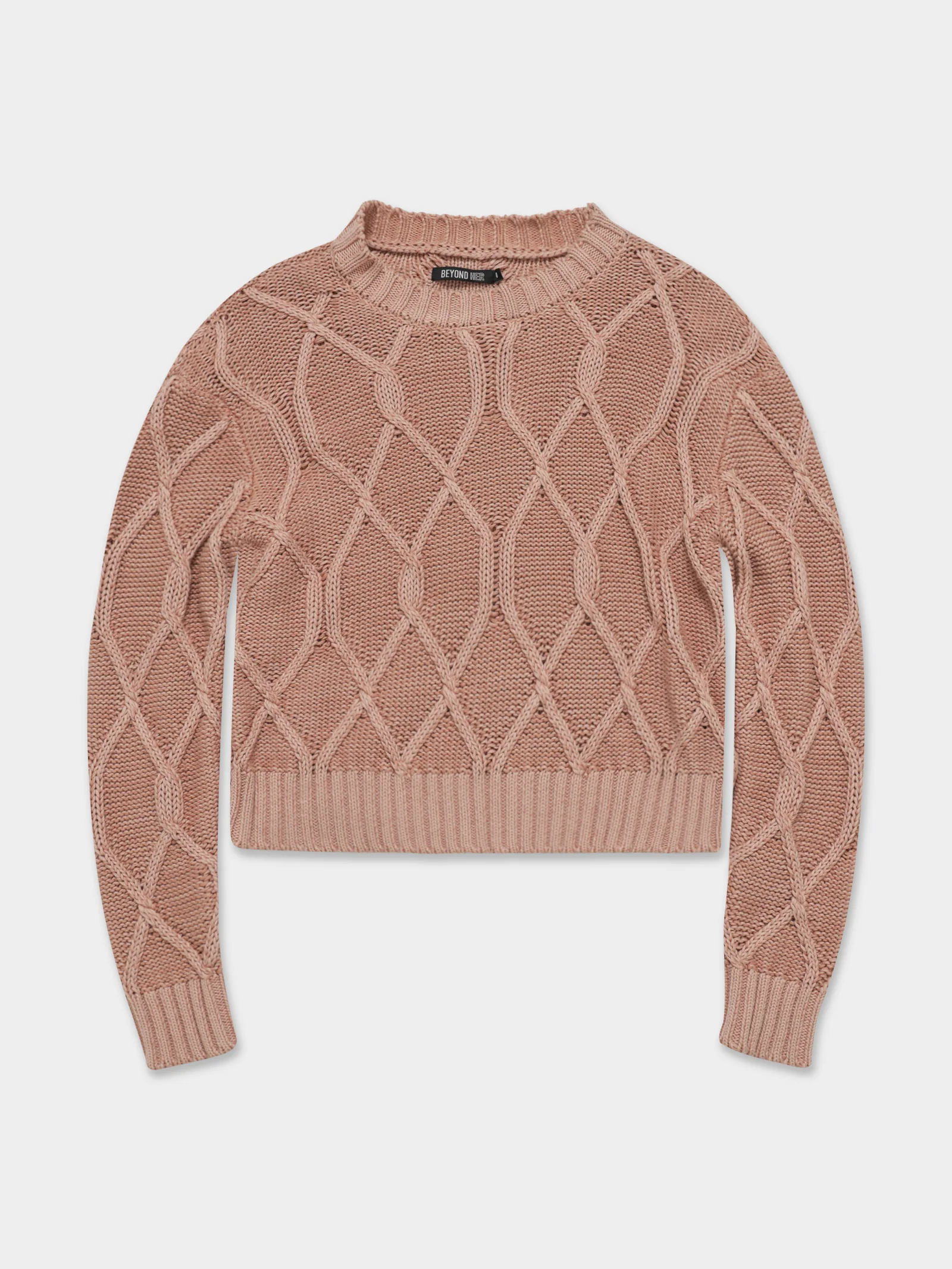 Nina Cable Knit Sweatshirt - Image 6