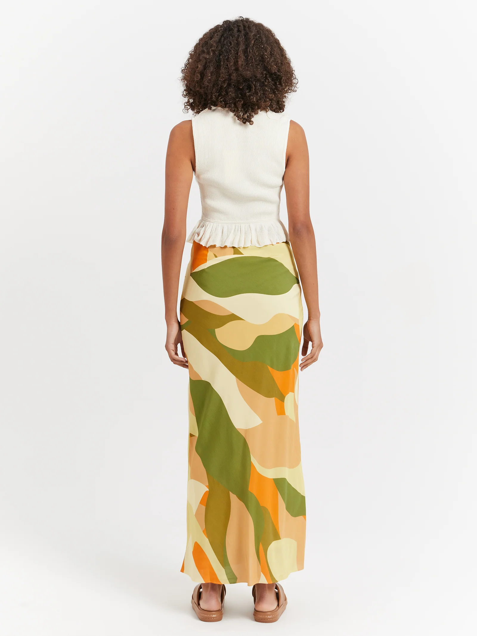 Nina Ruched Midi Skirt - Image 5