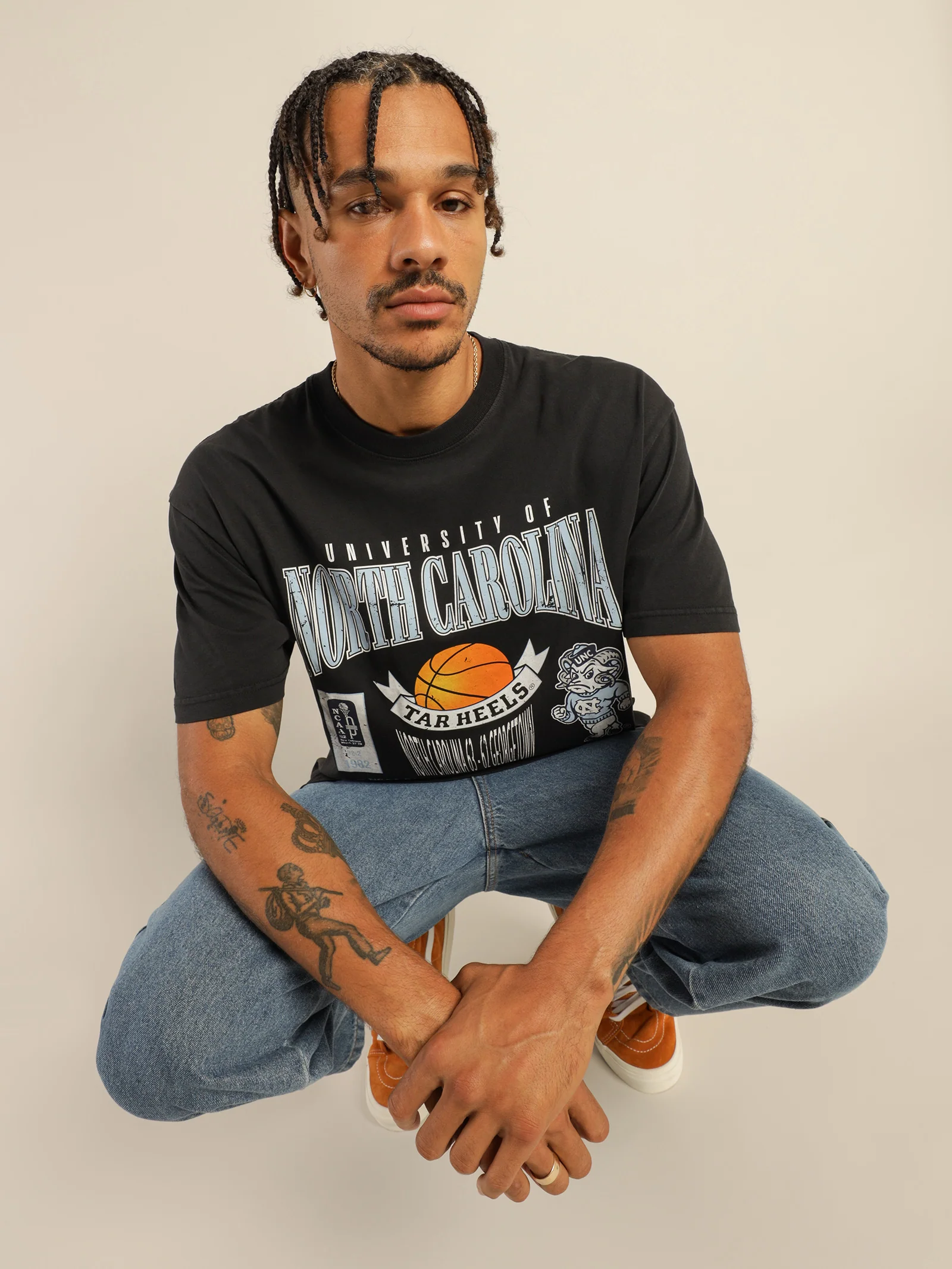 North Carolina National Champions Vintage T-Shirt - Image 2