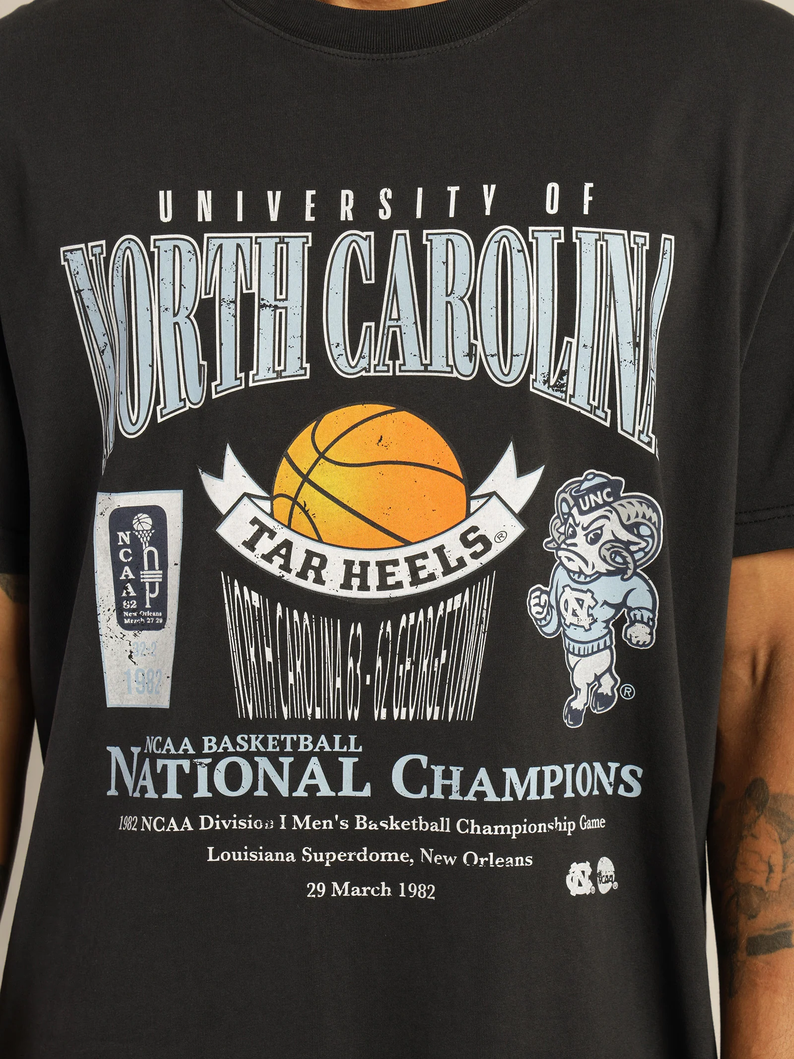 North Carolina National Champions Vintage T-Shirt - Image 3