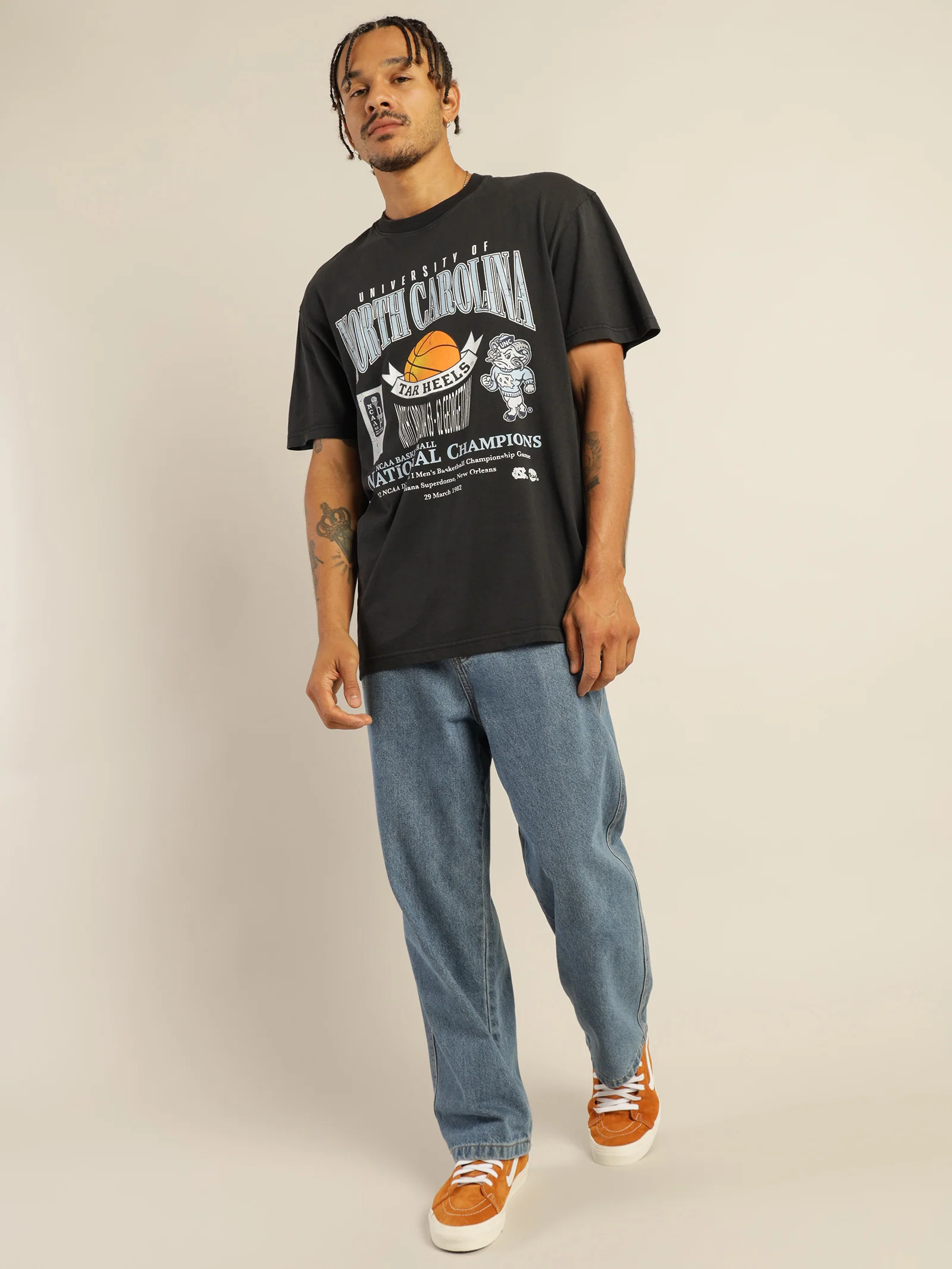 North Carolina National Champions Vintage T-Shirt - Image 4