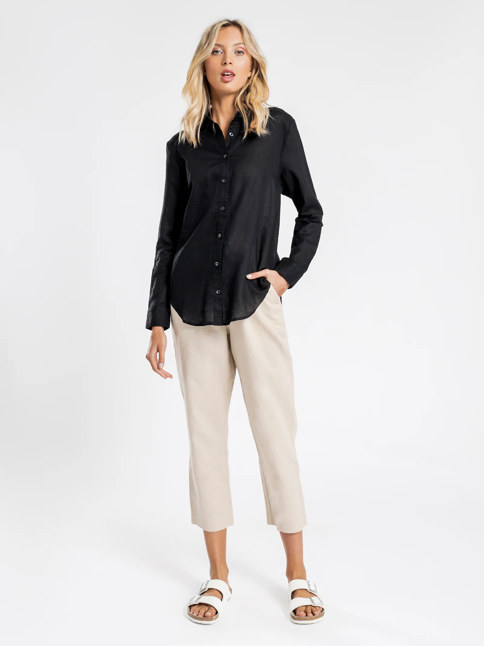 Nude Classic Linen Shirt - Image 2