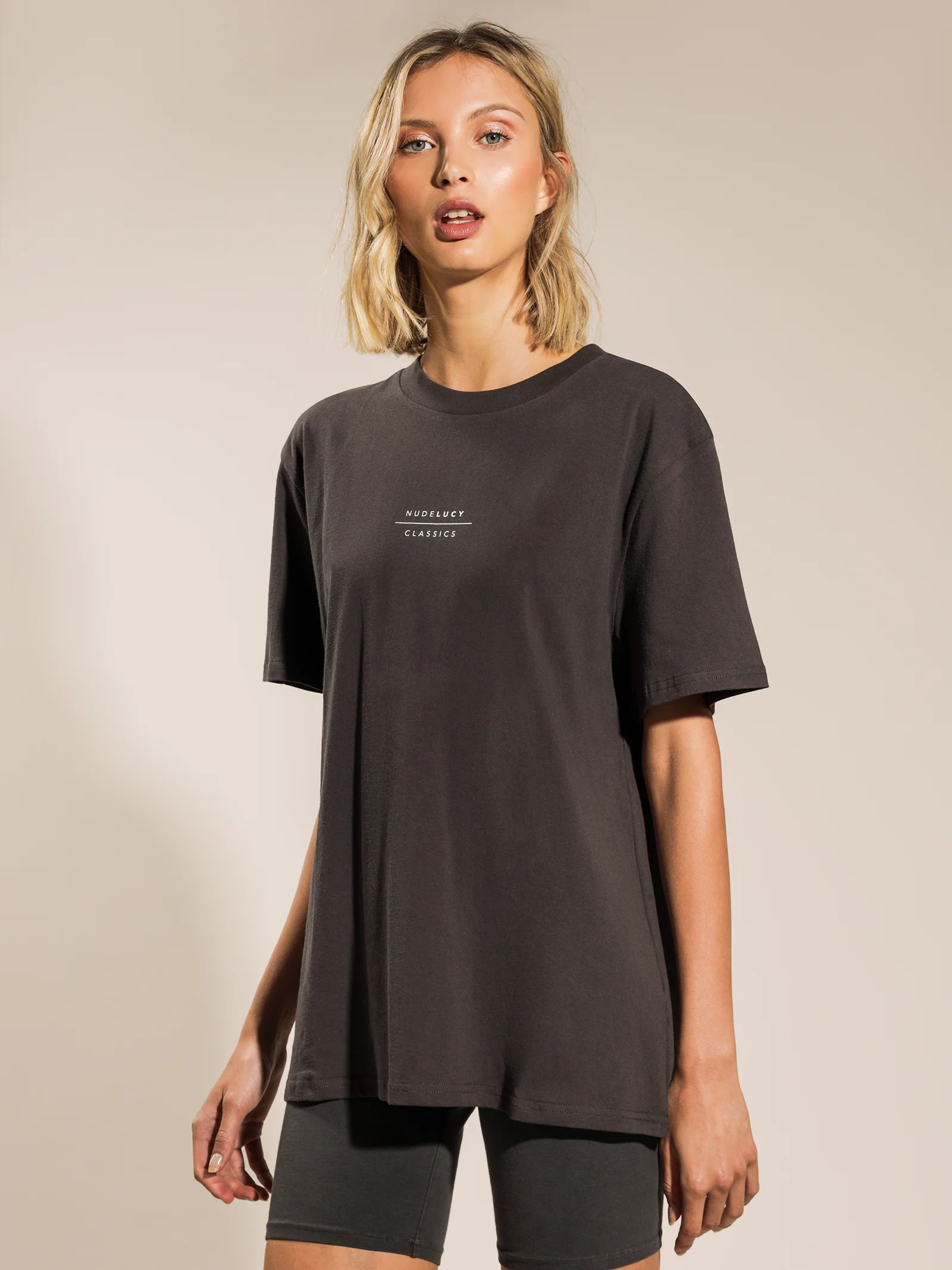 Nude Classics Slogan Boyfriend T-Shirt - Image 2