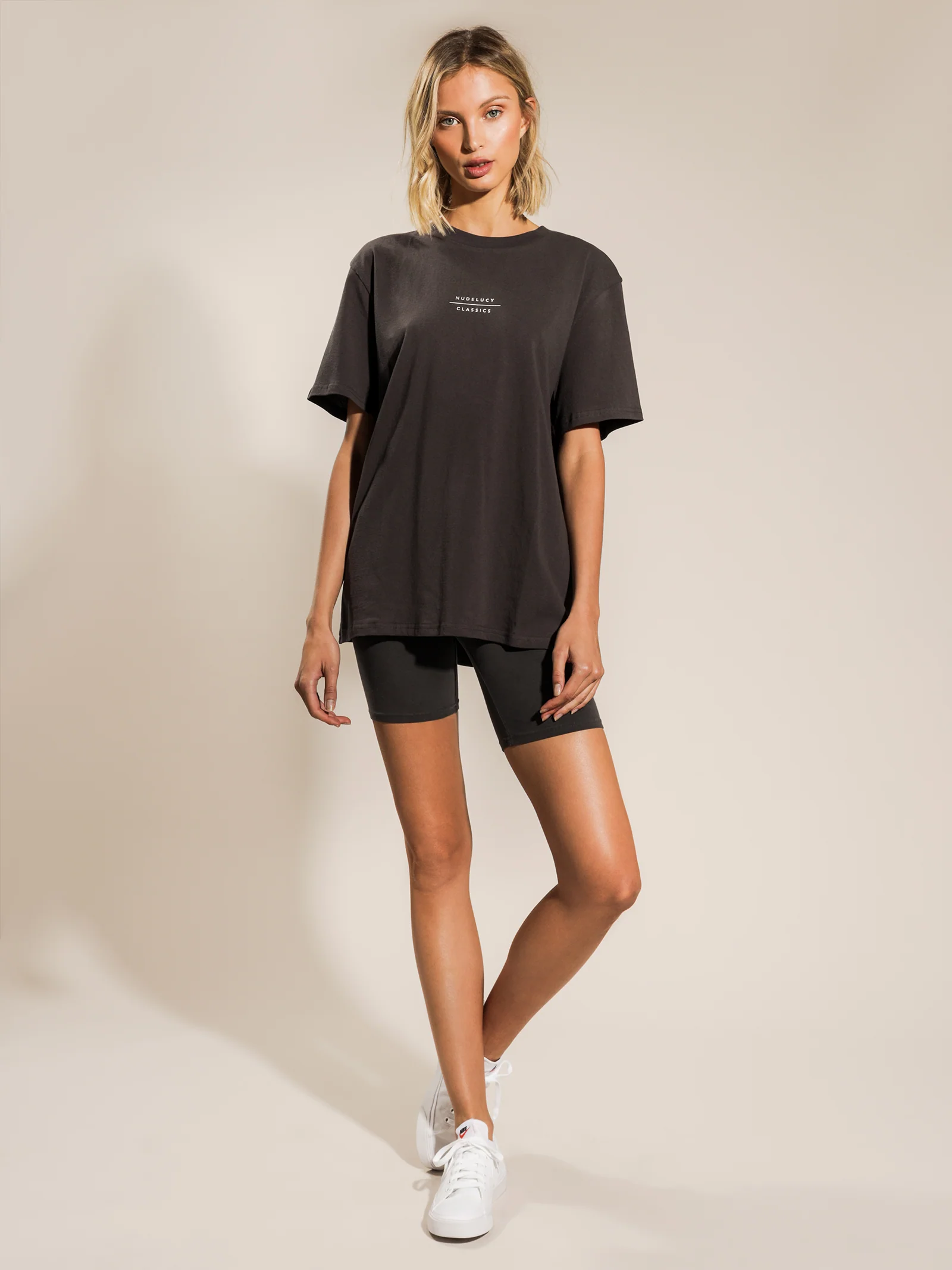 Nude Classics Slogan Boyfriend T-Shirt - Image 4