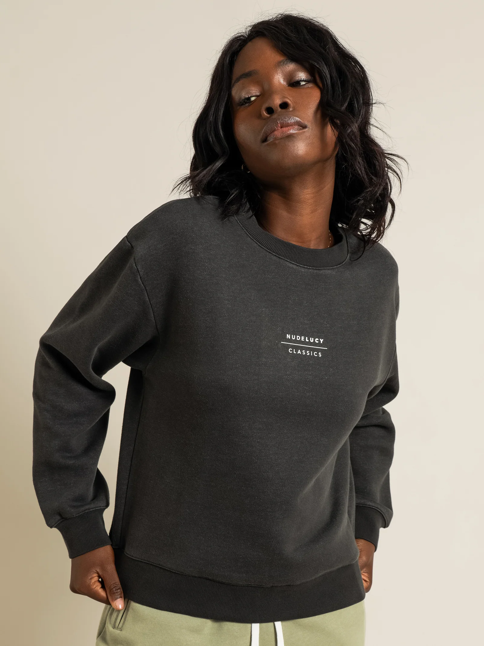 Nude Classics Slogan Sweatshirt - Image 4