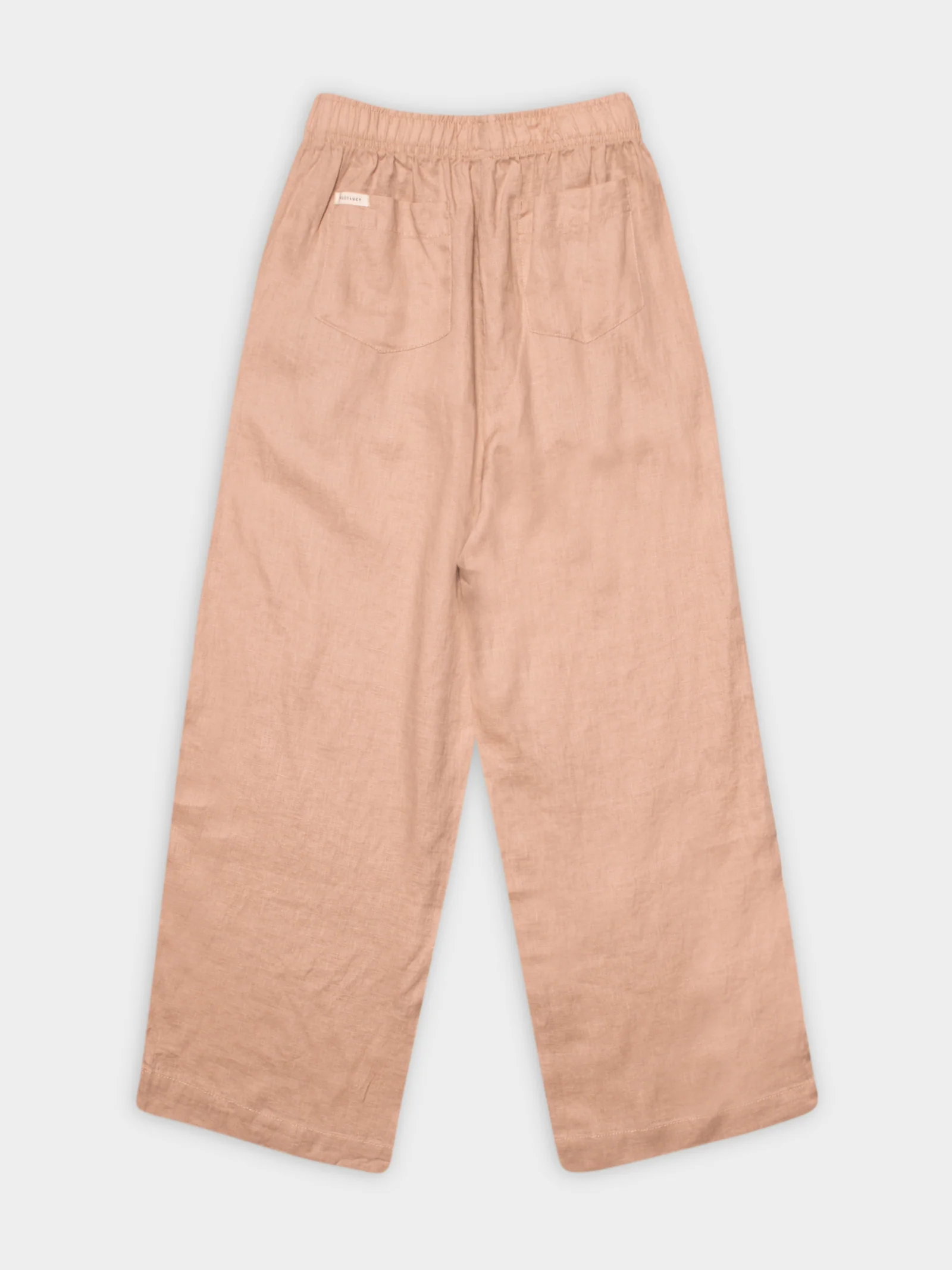Nude Linen Lounge Crop Pant - Image 10