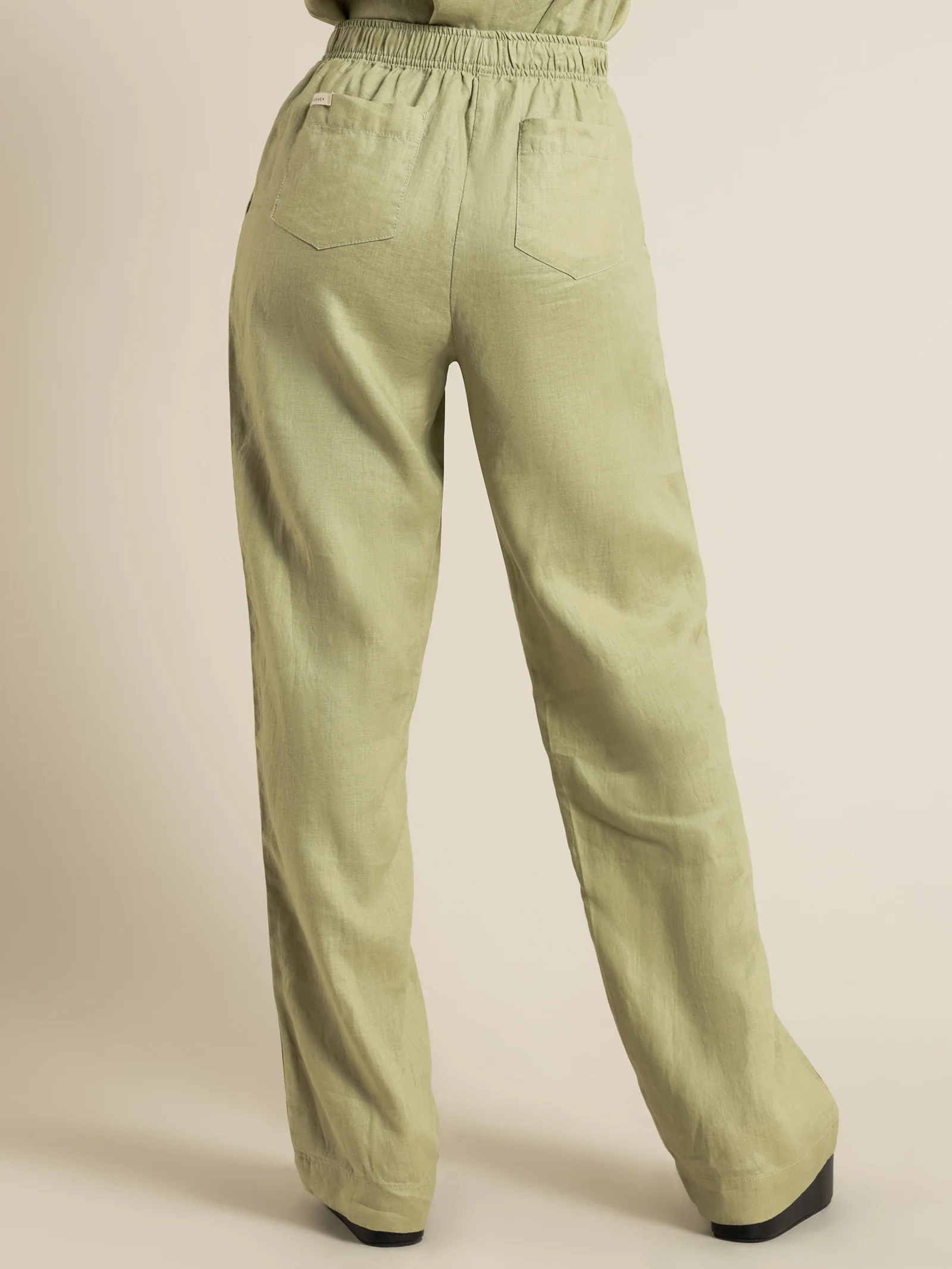 Nude Linen Lounge Pants - Image 6