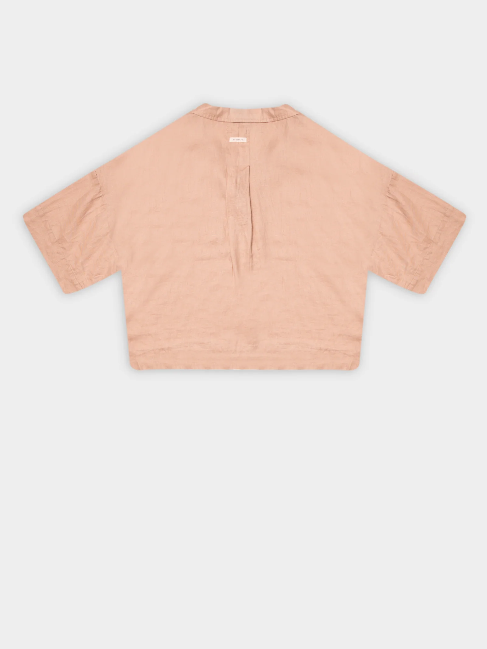 Nude Linen Lounge Shirt - Image 10