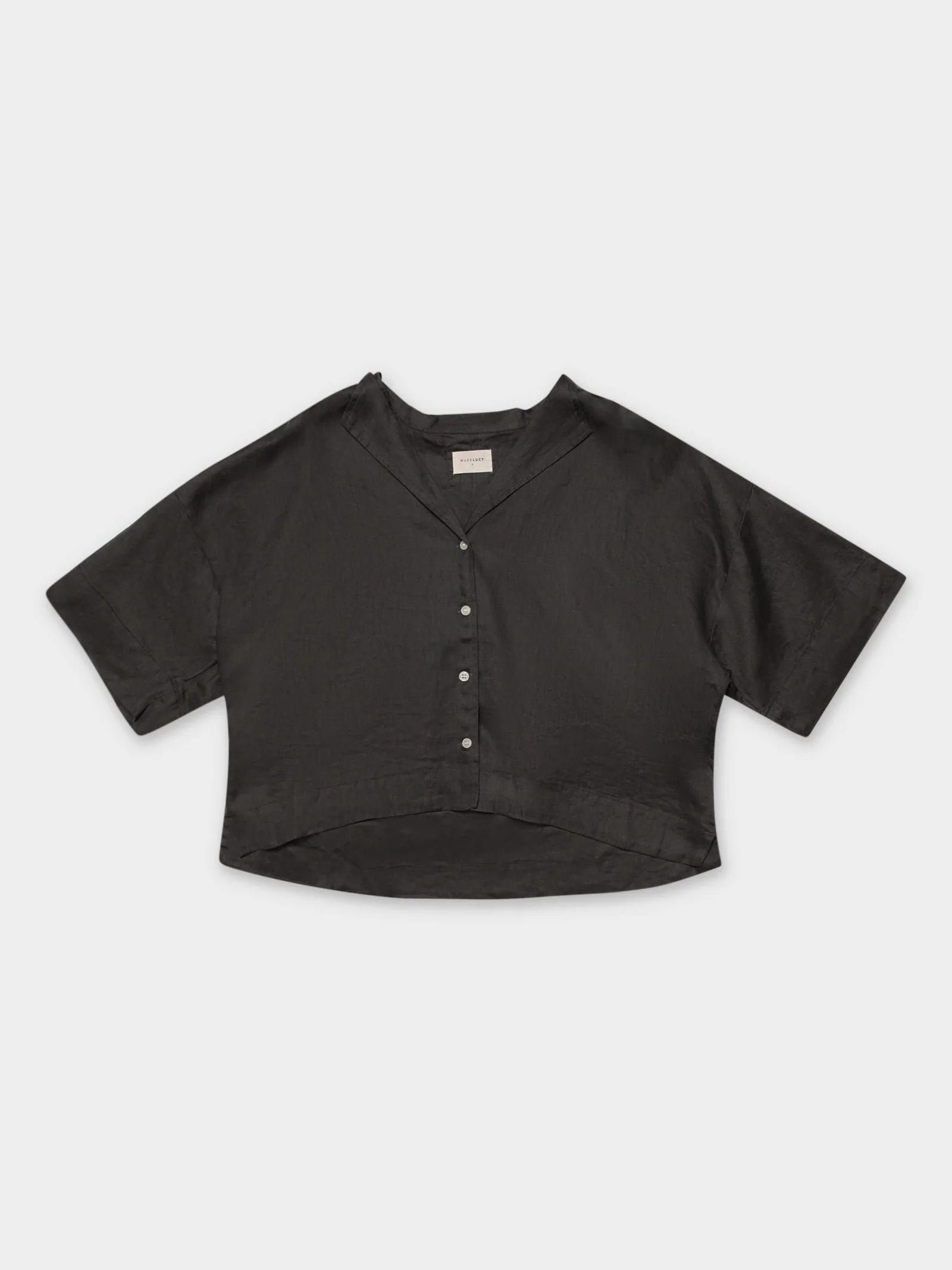 Nude Linen Lounge Shirt - Image 5