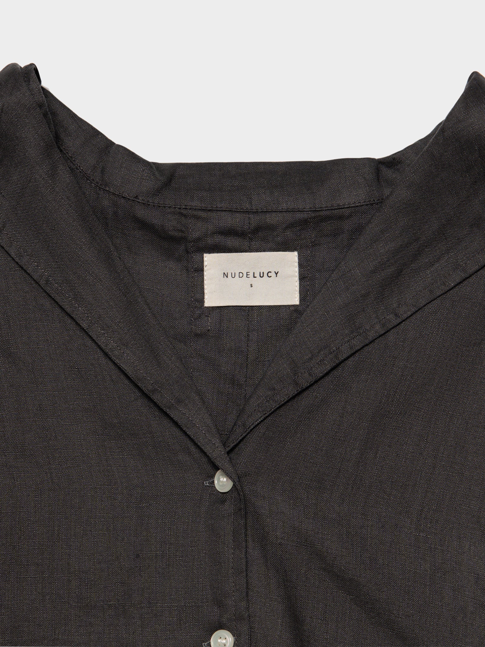 Nude Linen Lounge Shirt - Image 6