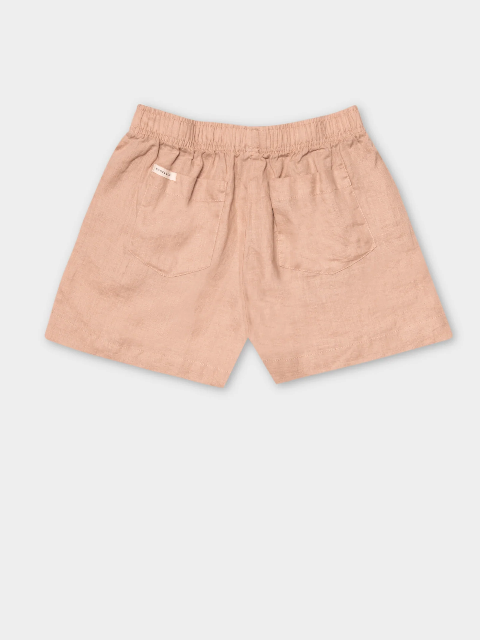 Nude Linen Lounge Short - Image 9