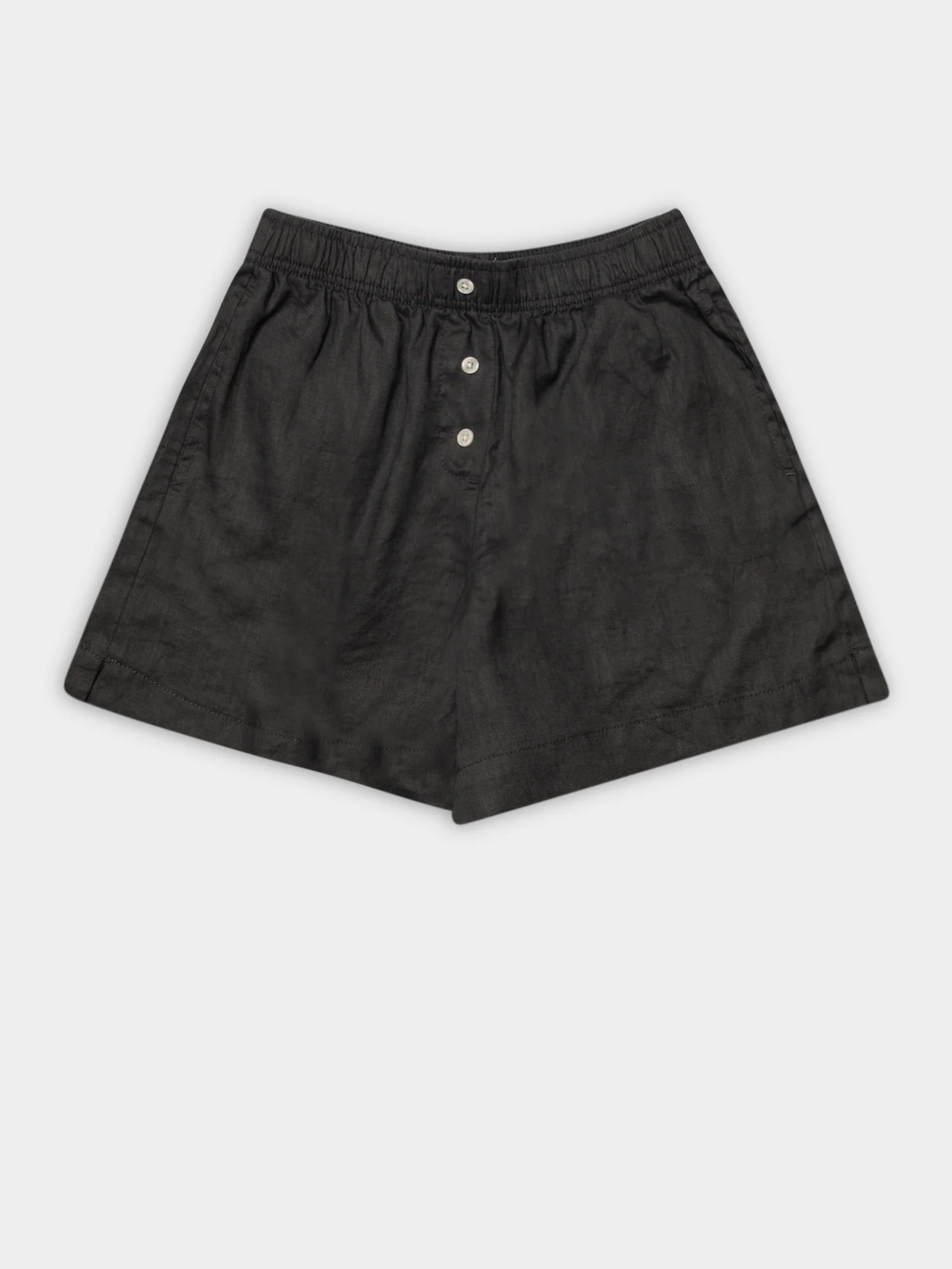 Nude Linen Lounge Short - Image 4