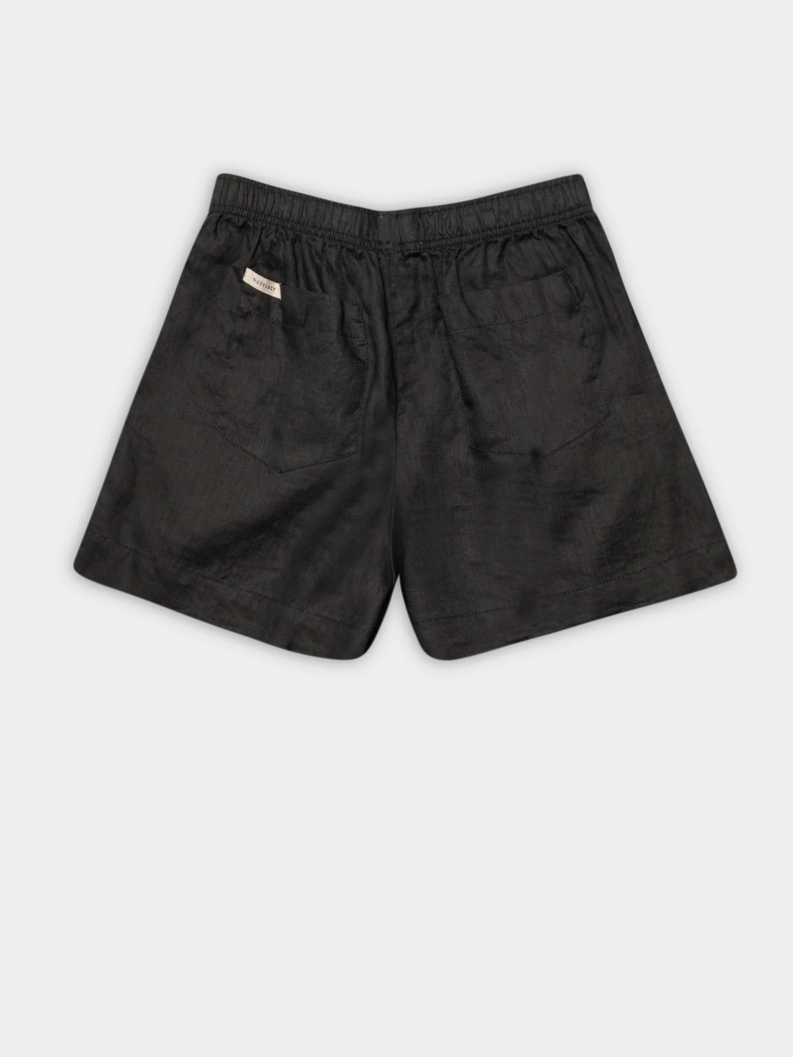 Nude Linen Lounge Short - Image 6