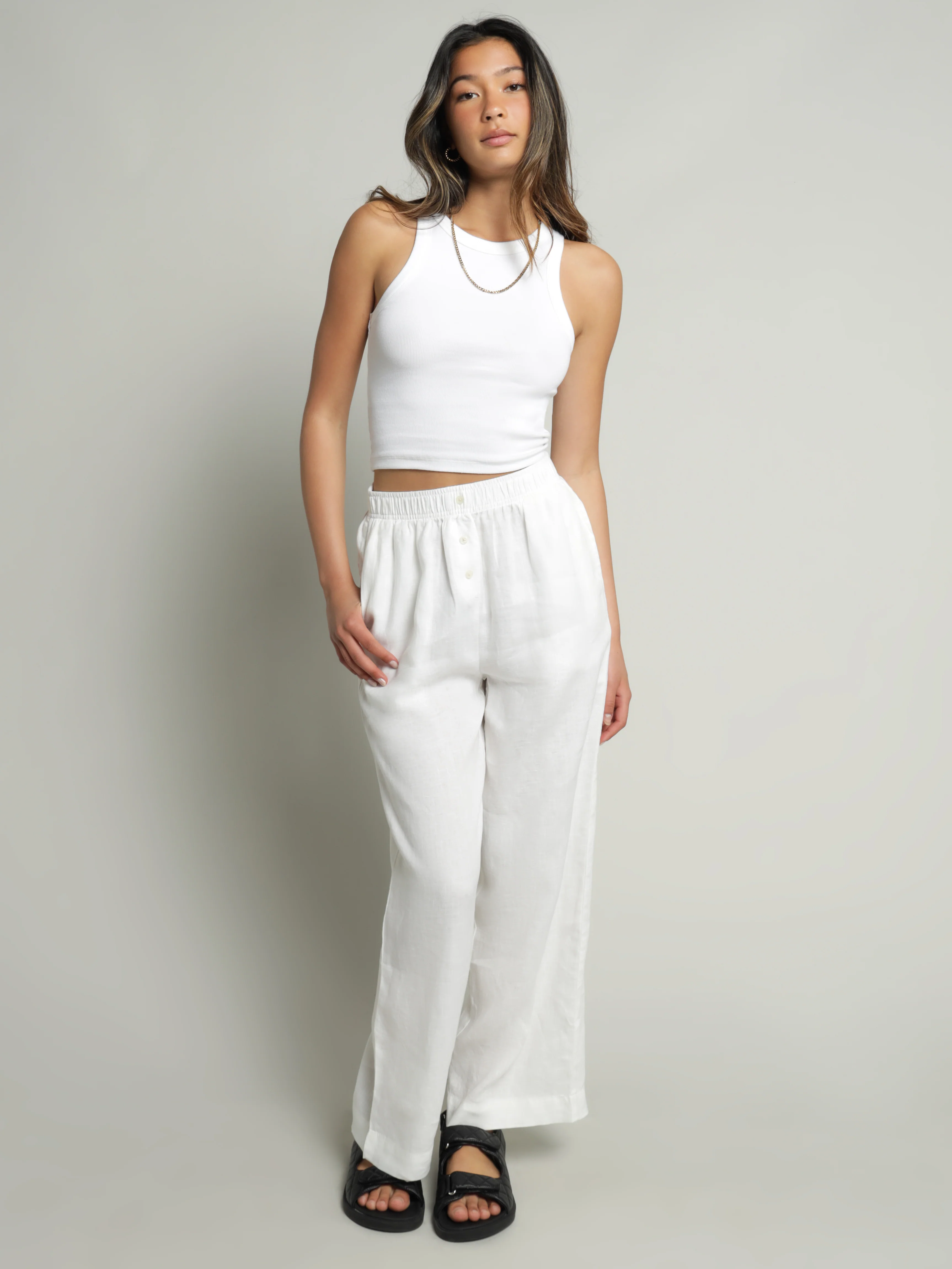 Nude Lounge Linen Pants - Image 4