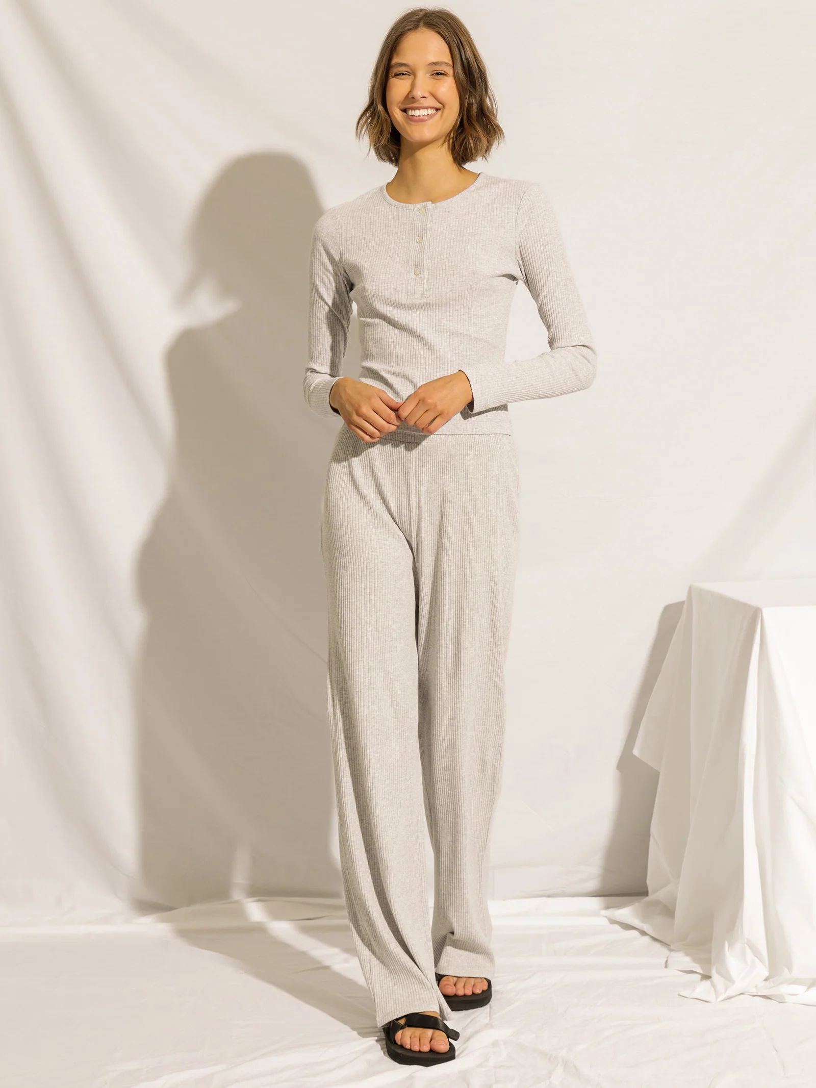 Nude Lounge Ribbed Pants - Image 4