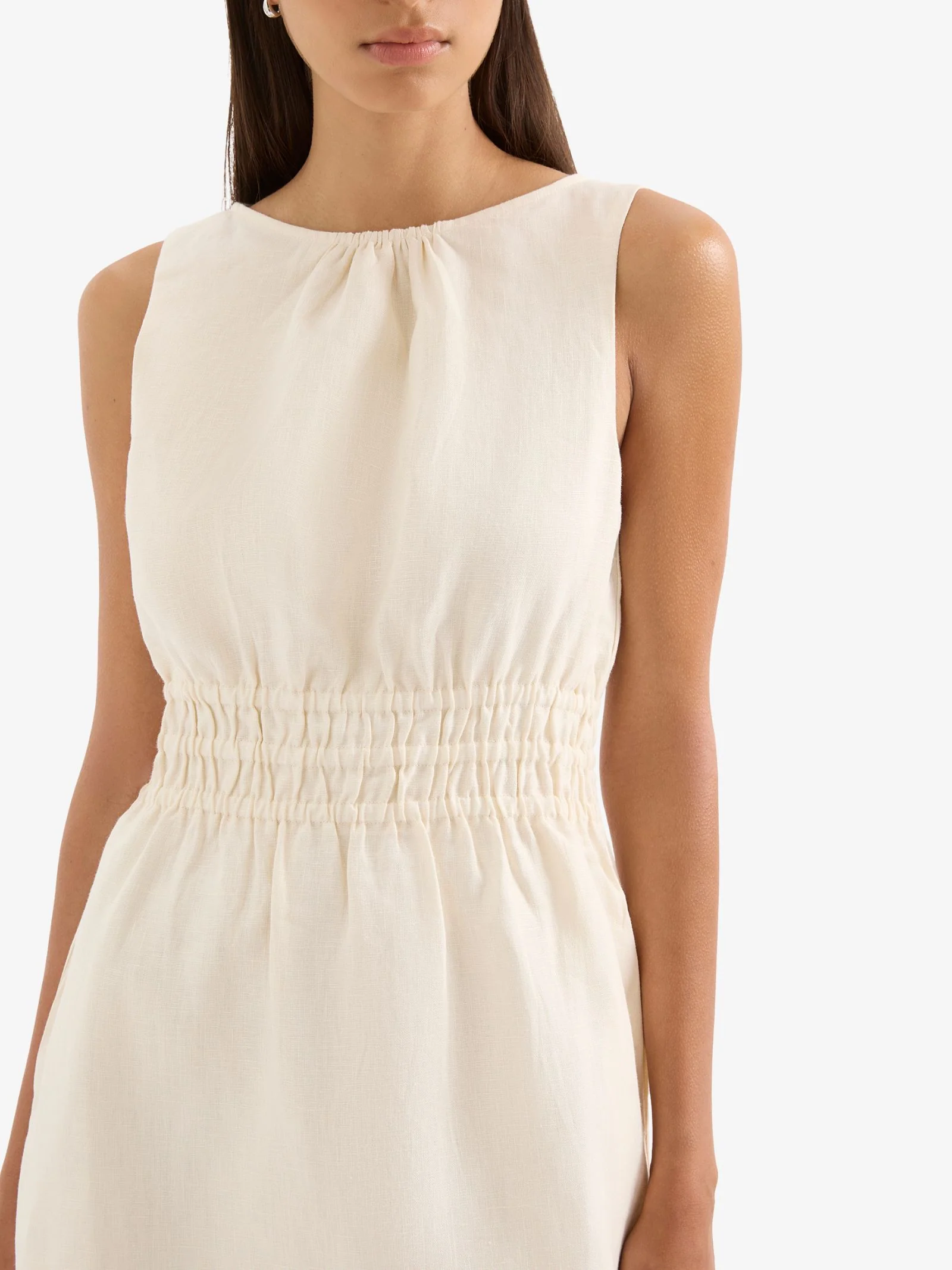 Andri Linen Mini Dress - Image 2