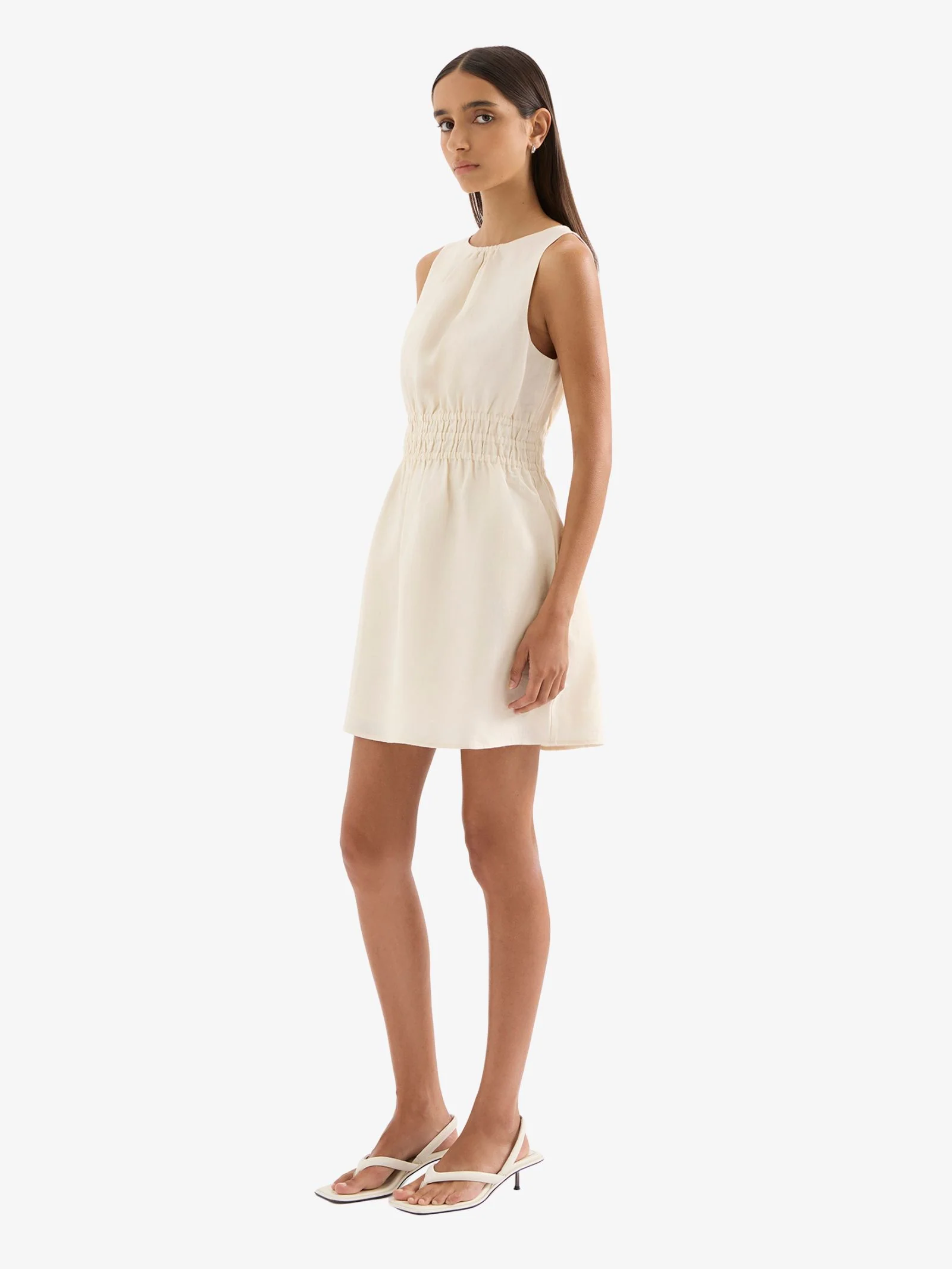 Andri Linen Mini Dress - Image 4