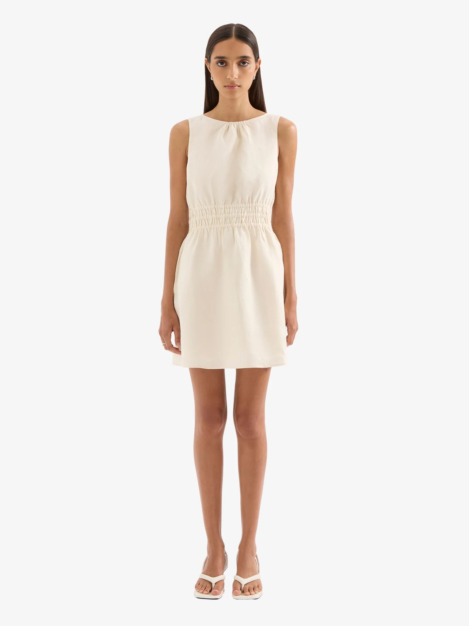 Andri Linen Mini Dress - Image 5