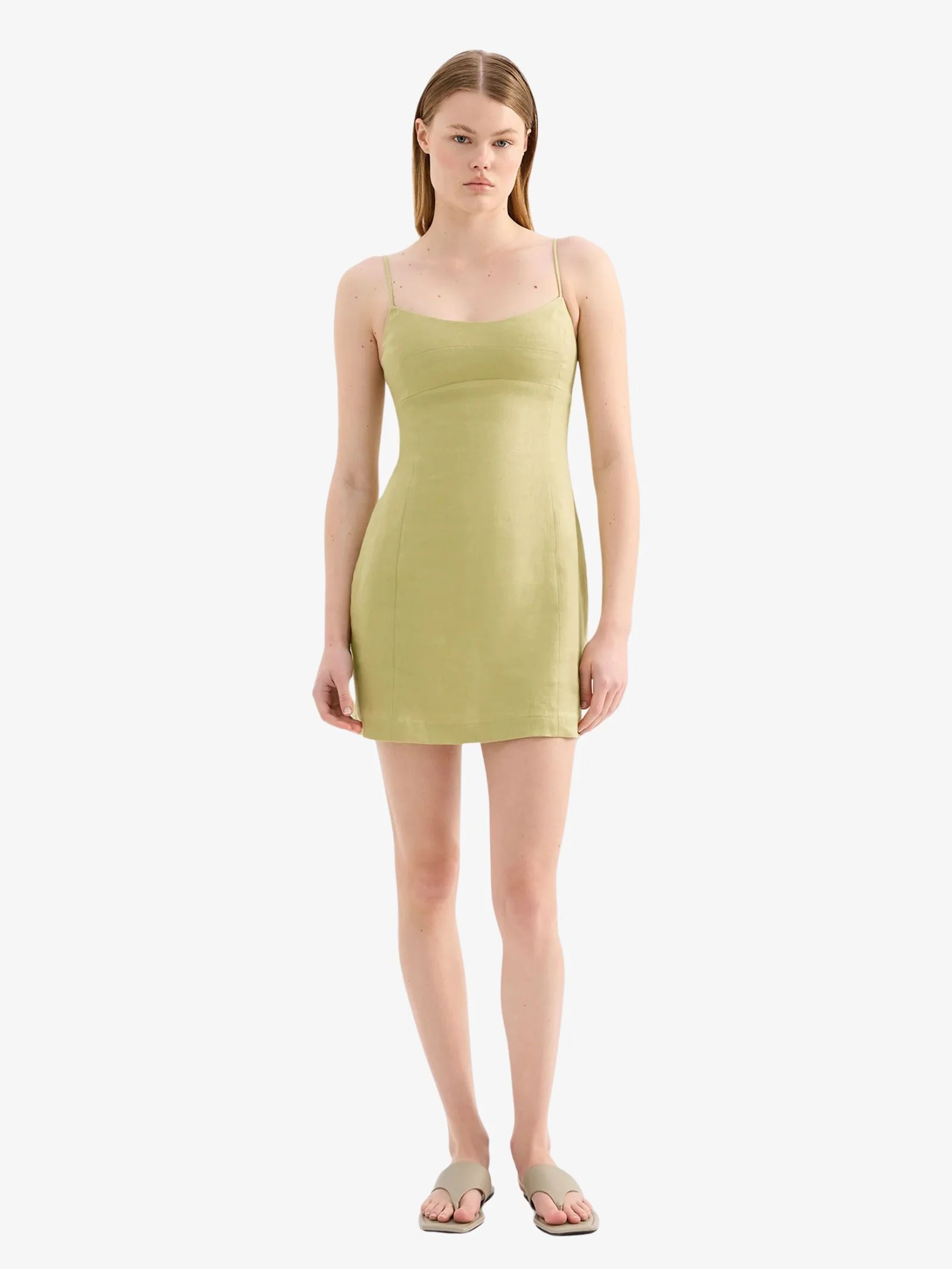 Carmela Linen Mini Dress