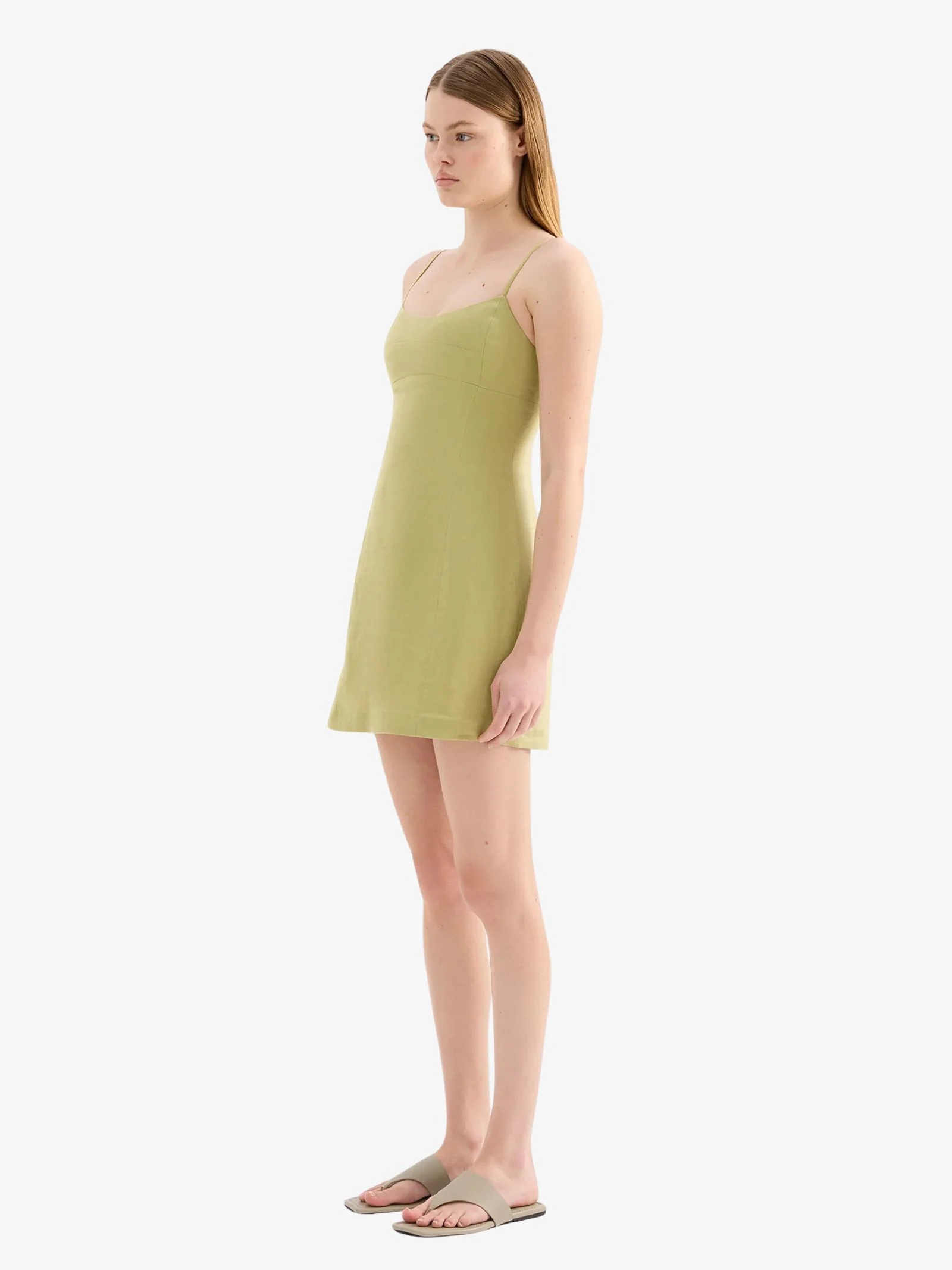 Carmela Linen Mini Dress - Image 2