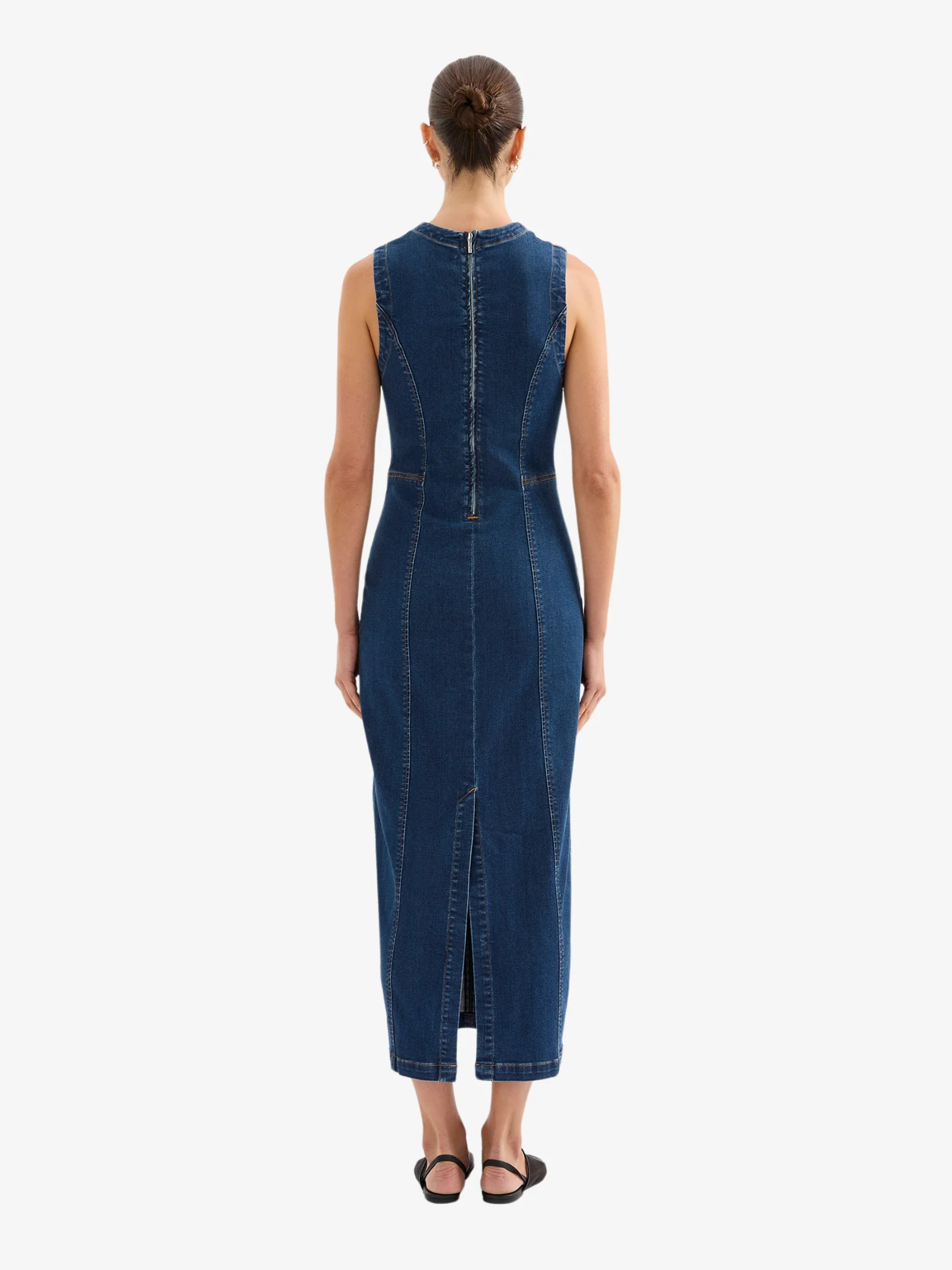 Ida Denim Maxi Dress - Image 4