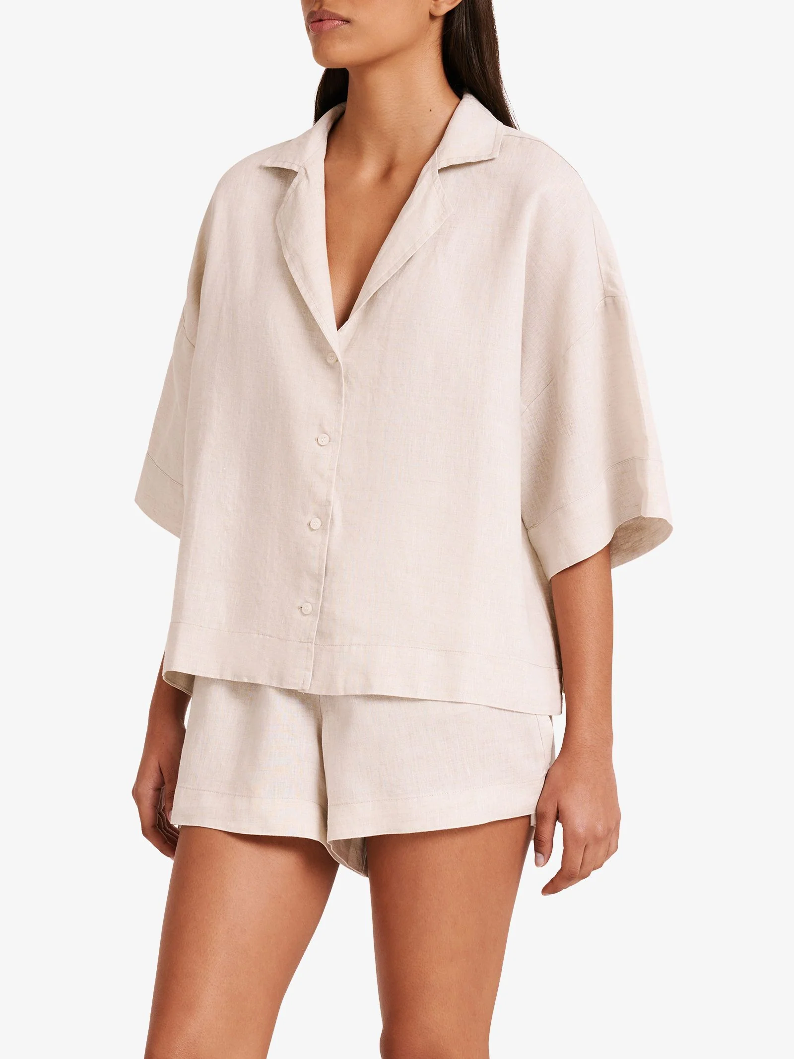 Linen Lounge Shirt - Image 3