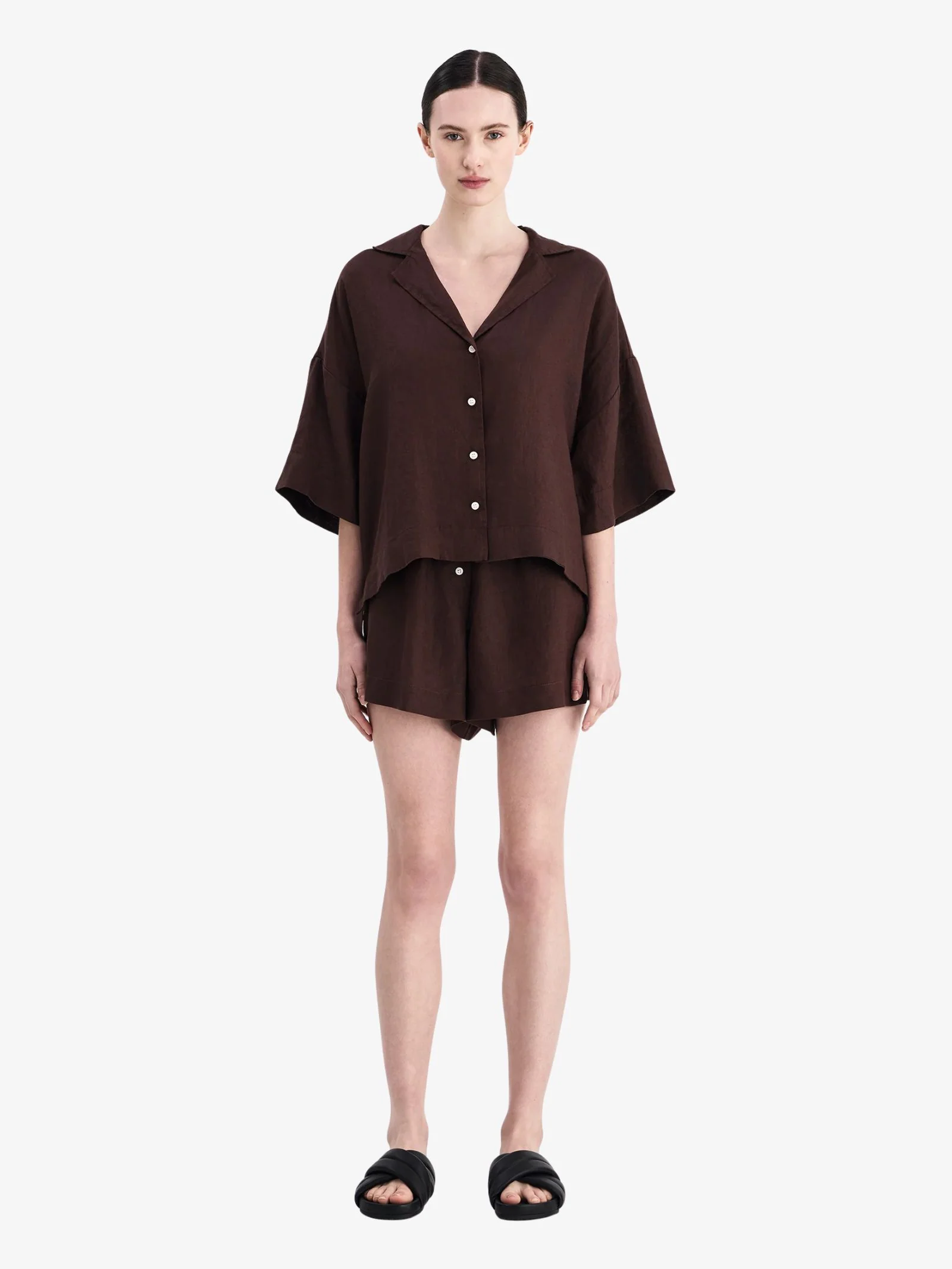 Lounge Linen Shorts - Image 4