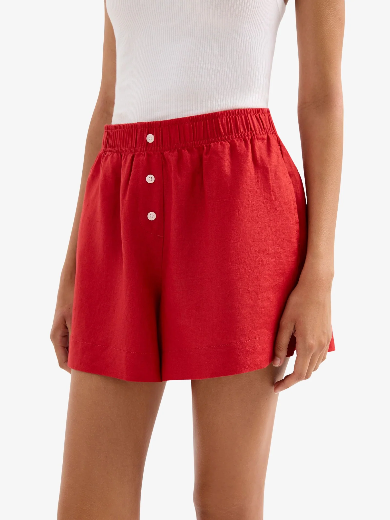 Lounge Linen Shorts - Image 3
